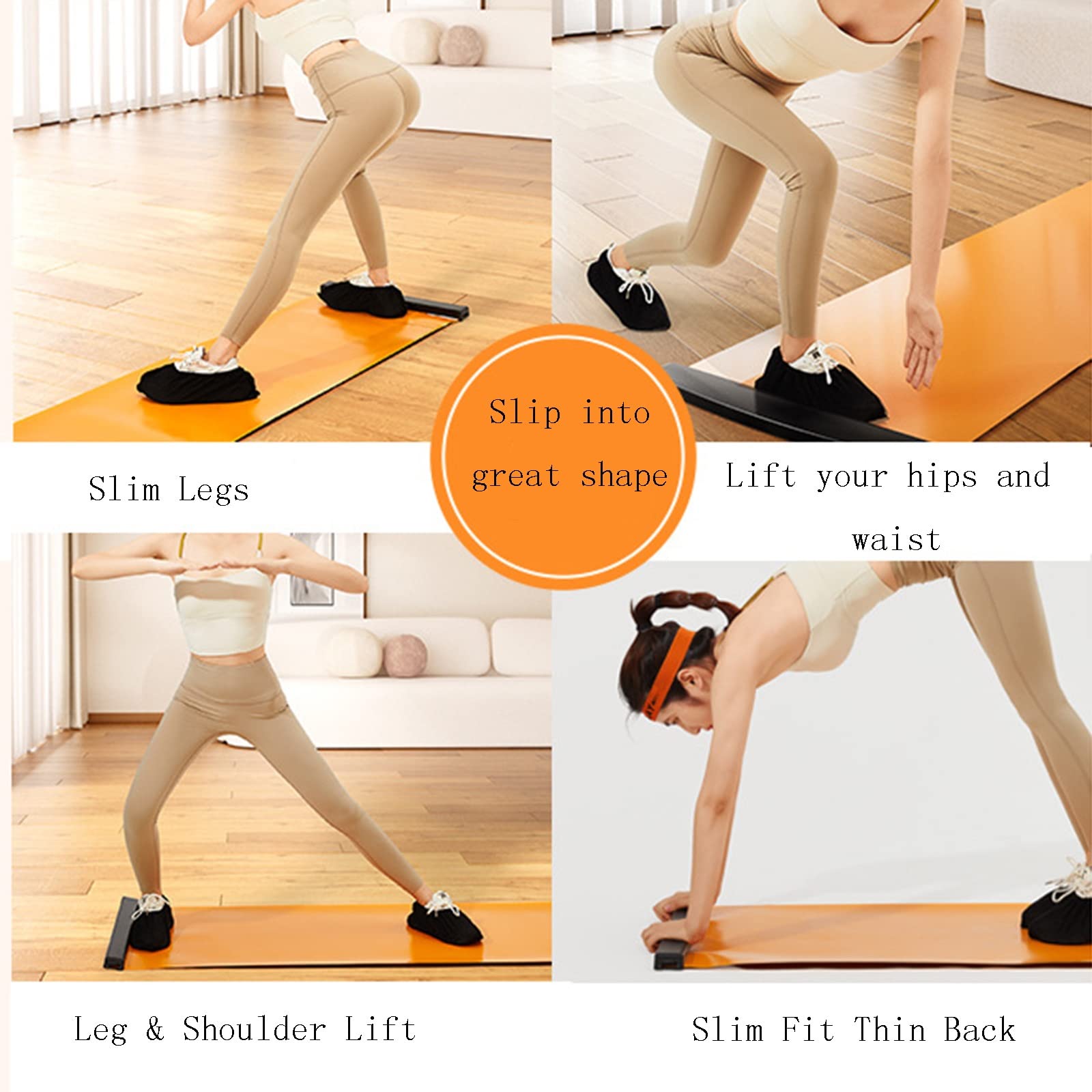 Pilates Leg Slider Workout Pilates Sliders Slide Board (55