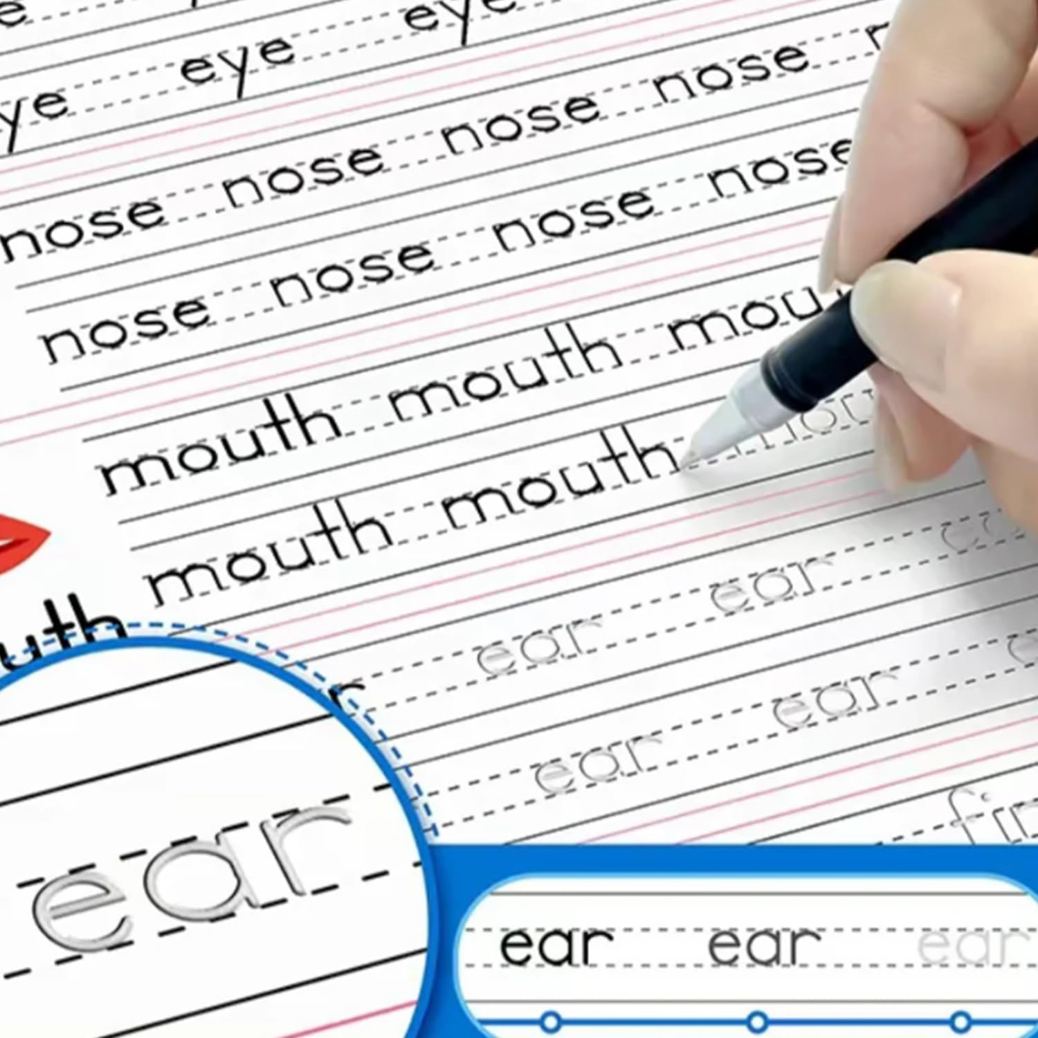 FAFVI Workbook: Fast-Track Young Minds, Tiny Thinkers Workbook, Workbooks Grooved, Reusable Magic Copybooks, Learn to Write Number Letter Tracing