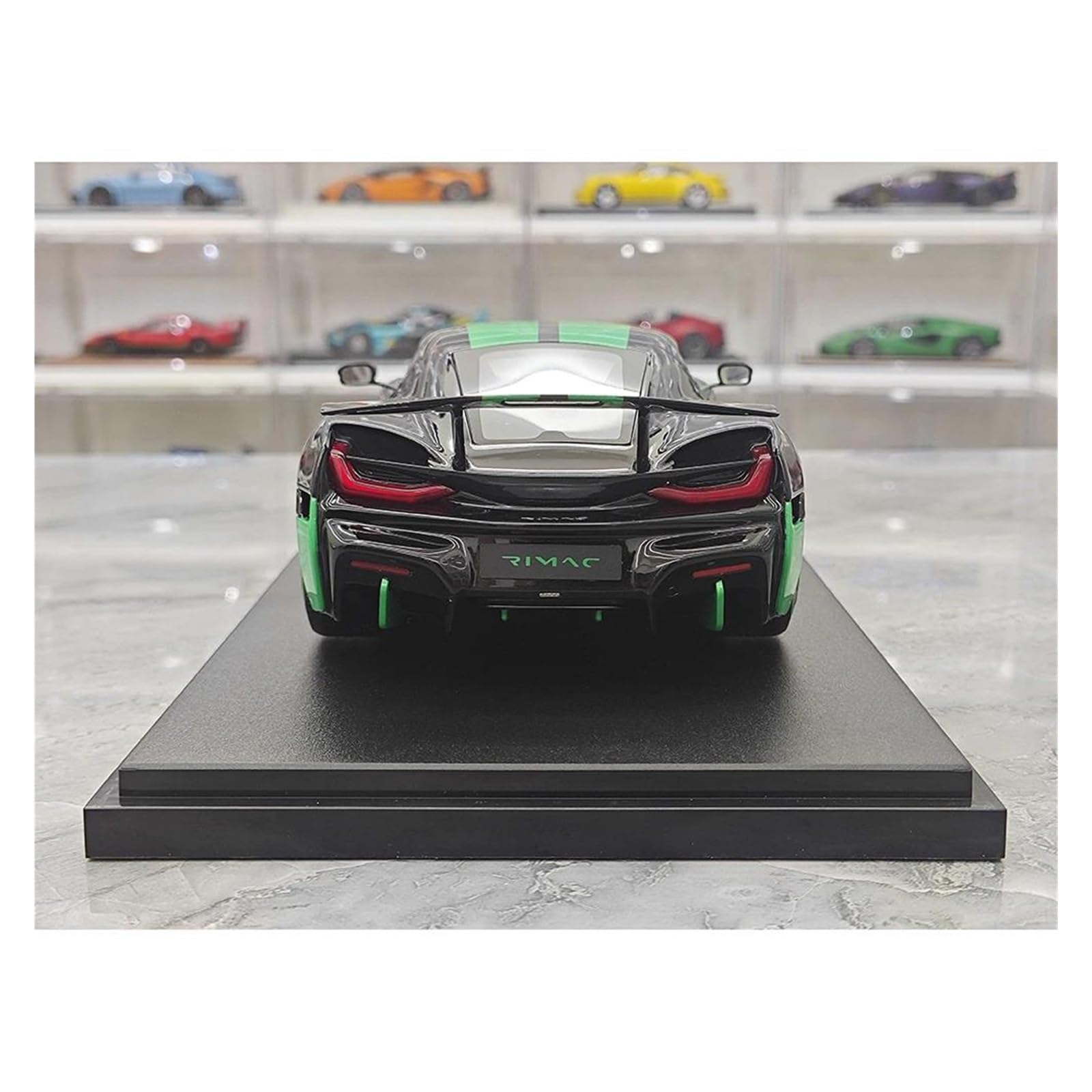 Metallo Scala Replica Resina 1 18 Adatta Per RIMAC NEVERA RECORD GT Spirit Modello Di Auto Statica Simulata Decorazione Per La Casa Hobby Veicoli Giochi Set