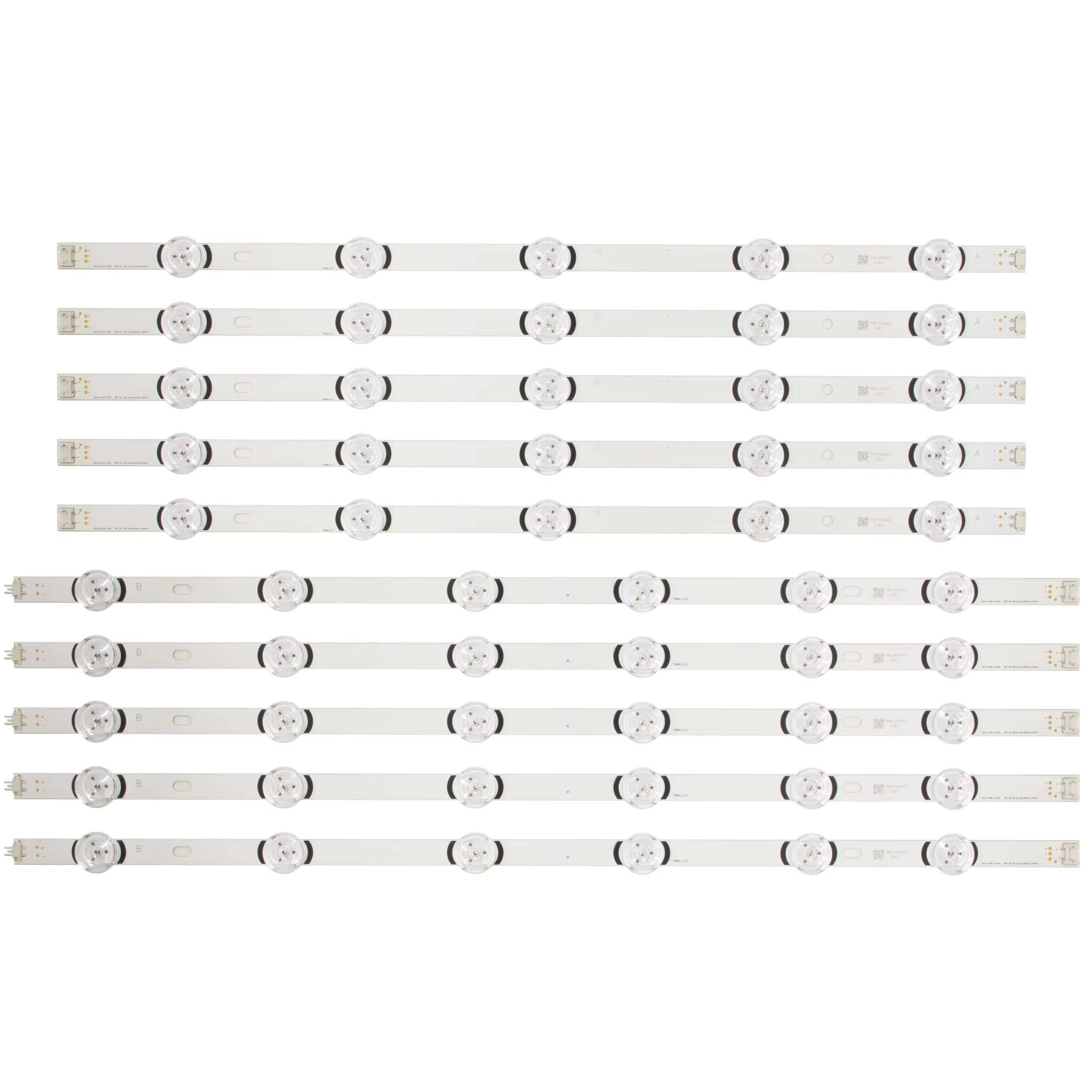 Generico kit 10 barre led RETROILLUMINAZIONE compatibili con tv lg 55" LB160DZ-A LB161DZ-B 55LB550 55LB551 55LB552 - ricambio premium con biadesivo