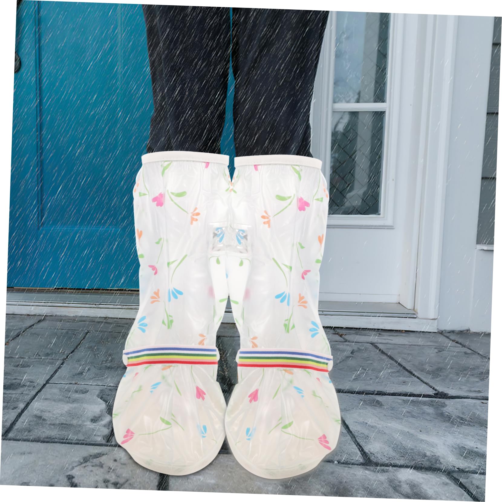 Toddmomy cubrezapatos Impermeable Bolsa de Zapatos Botas de Lluvia Gel Waterproof Impermeables Accesorios Protector de Zapatos de Ciclismo Cubierta de Zapatos de polivinilo