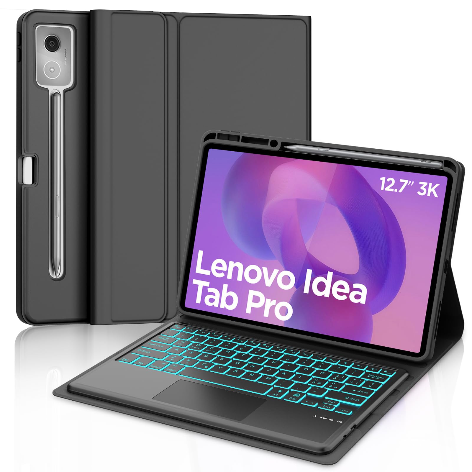 FOGARI Coque clavier pour Lenovo Idea Tab Pro 2025 12,7"