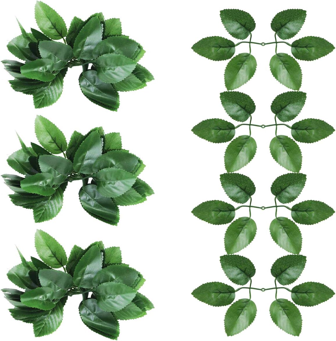 CalCastle Craft Silk Leaf Green Artificial Leaves DIY