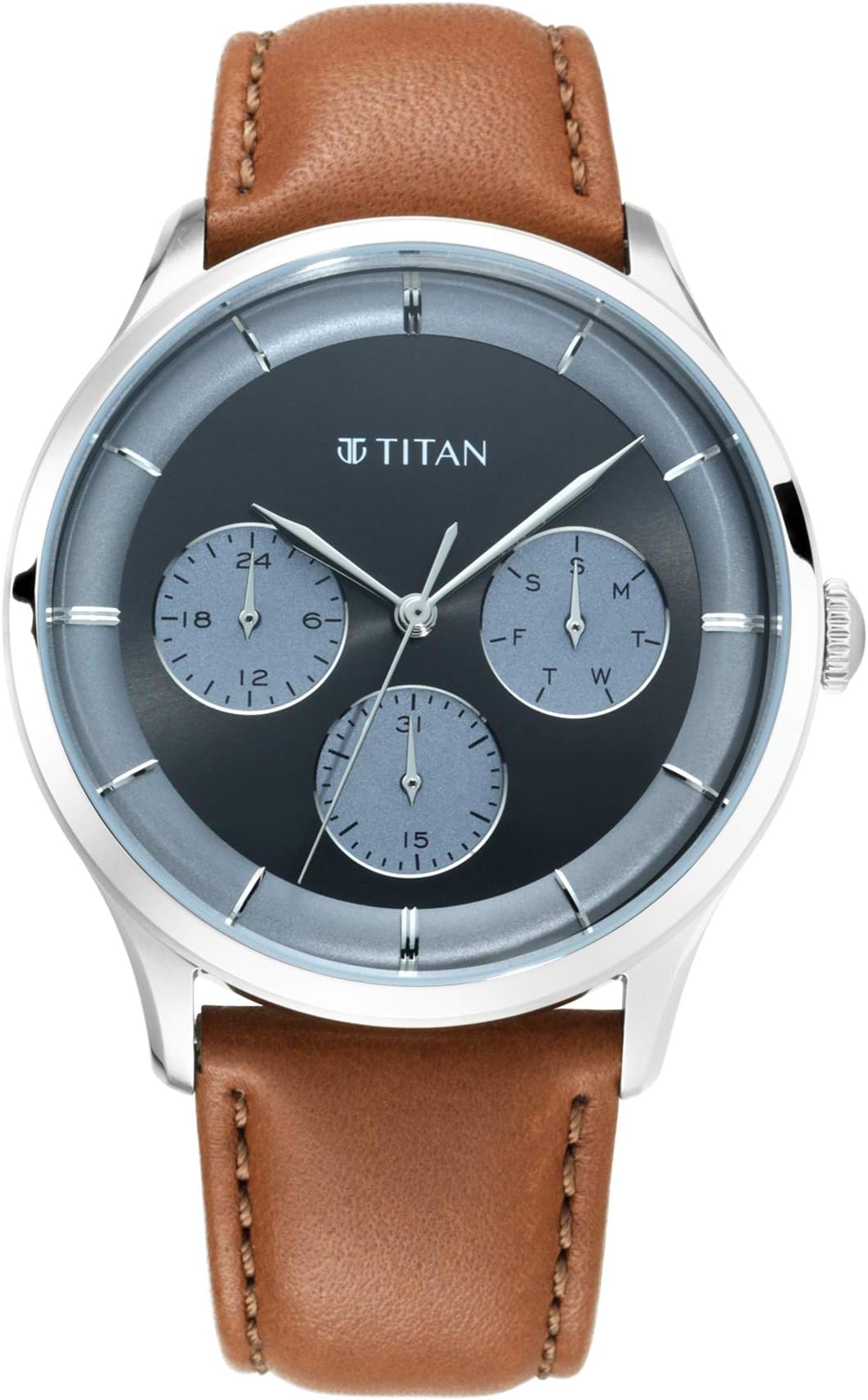 Titan Watches For Men (T90125Sl01)