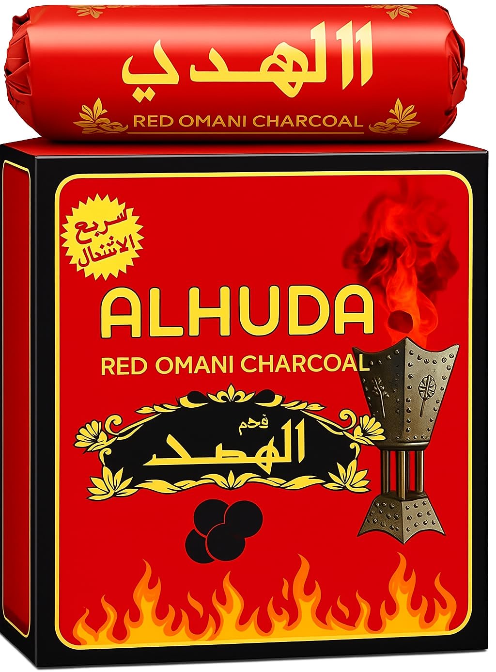 GO2CAMPS Premium Omani Bakhoor Charcoal – 80 Quick-Light Tablets | Long-Burning Oud & Incense Coal for Mabkhara, Home, Mosque & Ramadan | فحم بخور سريع الاشتعال للعود والمباخر