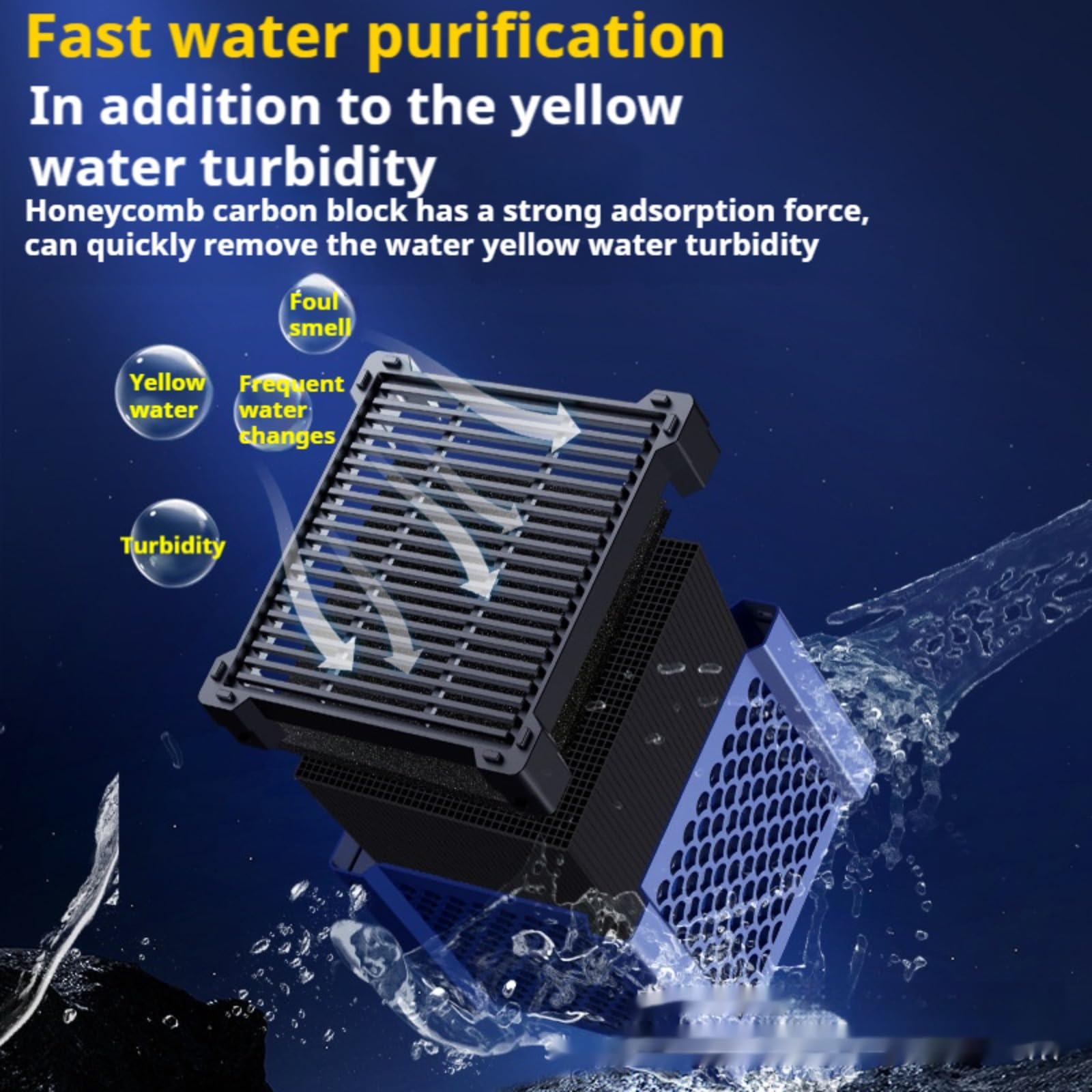 Filtre à charbon actif pour chevaux, filtre à charbon actif cube pour chevaux, bac à eau pour chevaux, purificateur d'eau Clever Cube au charbon actif pour chevaux, filtre à eau pour la purification