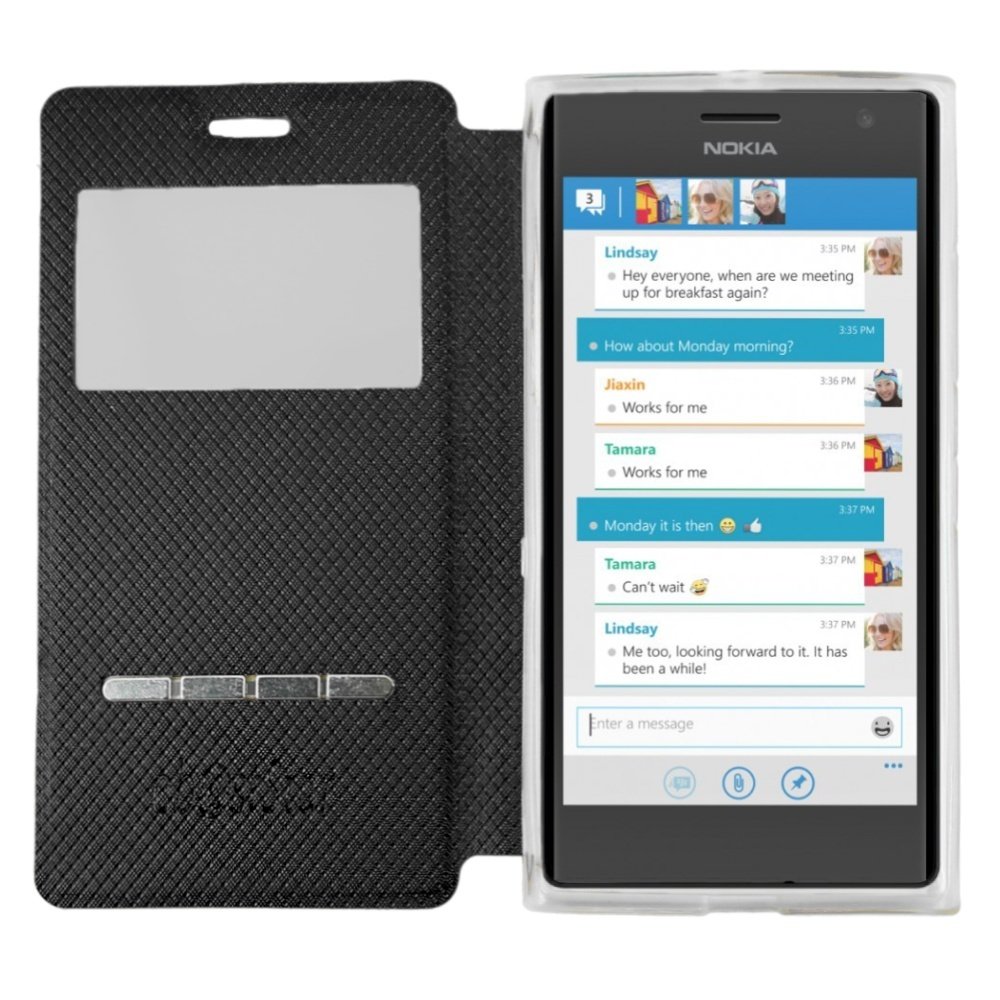 EbestStar Cover Flip In Similpelle Per Nokia Lumia 735/730, Rosa, Con Chiusura Magnetica, Sottile E Leggera - 2
