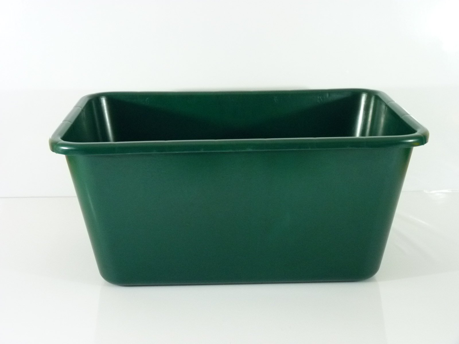 Produktbild von 2x BURI Futterwanne 65 L – Lebensmittelechtes HDPE, Eckig, Grün, Robust – Als Wildwanne, Hundewanne Oder Pferdetränke