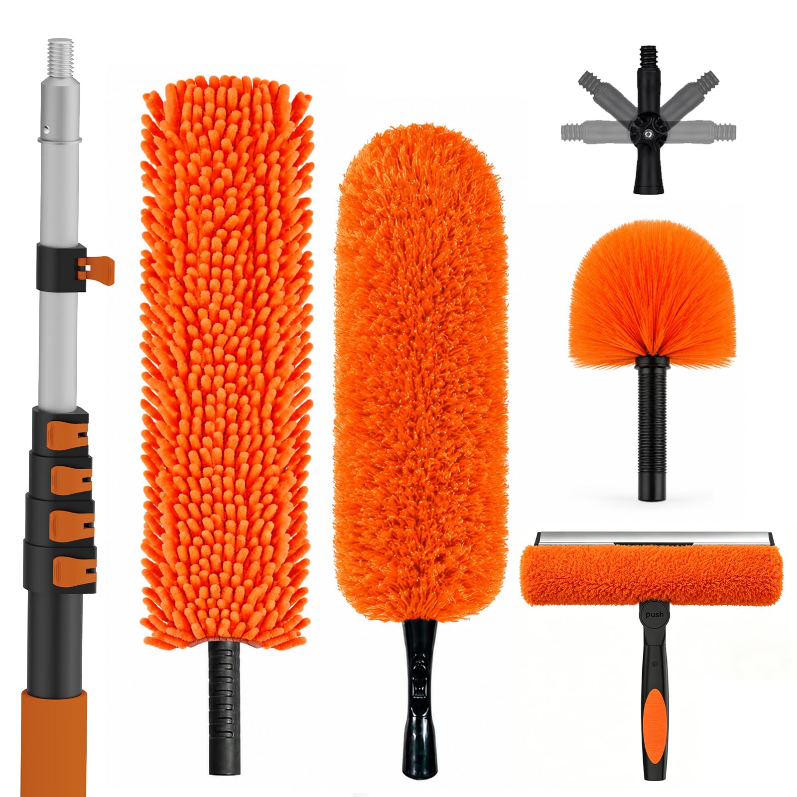 SISUPASSIE 30FT Reach High Ceiling Duster Kit