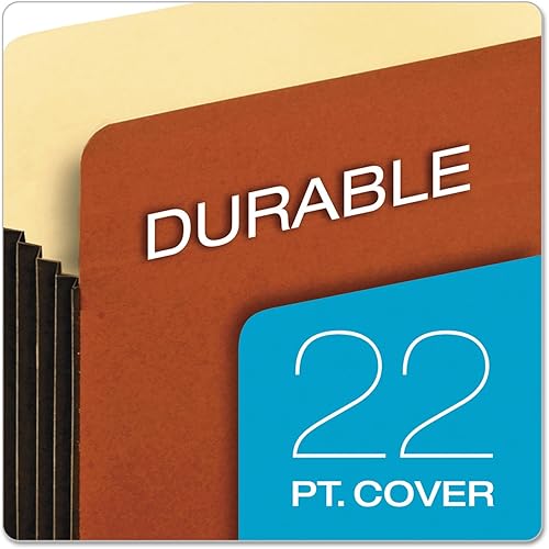 Miniatura 3 de Pendaflex Globe-Weis/Pendaflex Tyvek - Bolsillos para archivadores de 3.5 pulgadas, tamaño carta de expansión, 10 unidades, marrón (63264)