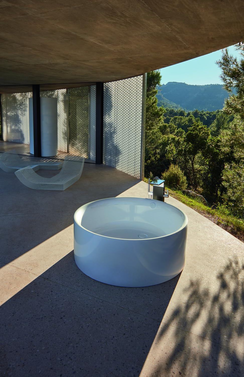 BettePond Silhouette bañera exenta, 150x150cm, 6045 CFXXS, blanco, Color: Blanco brillante