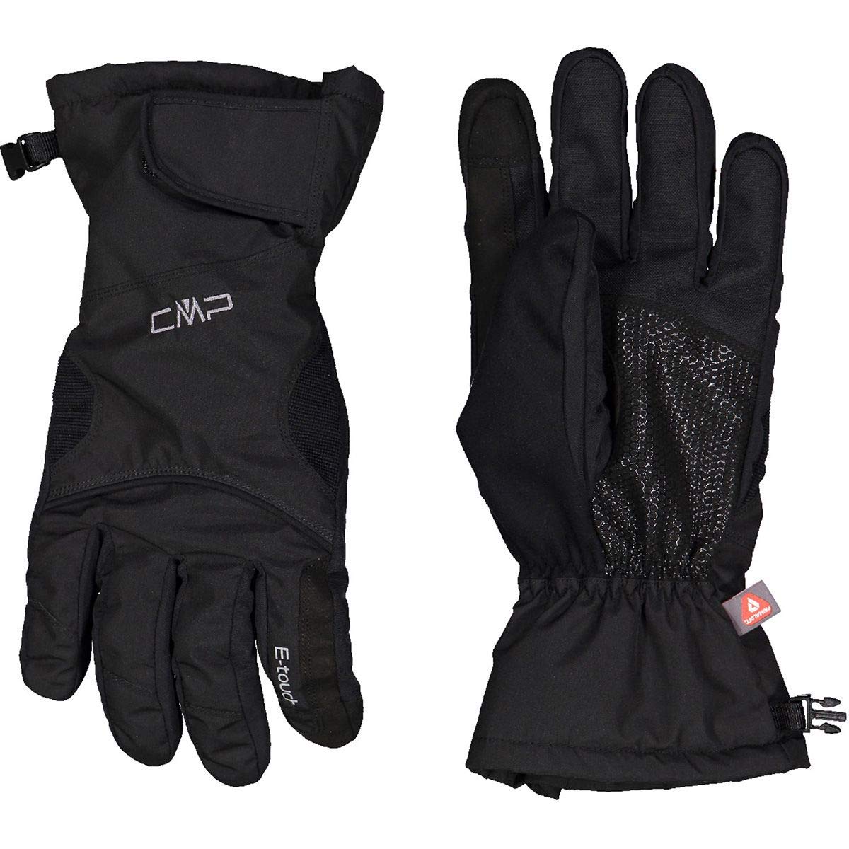 CMP Guantes Esquí Hombre Taslan, Negro, 10.5
