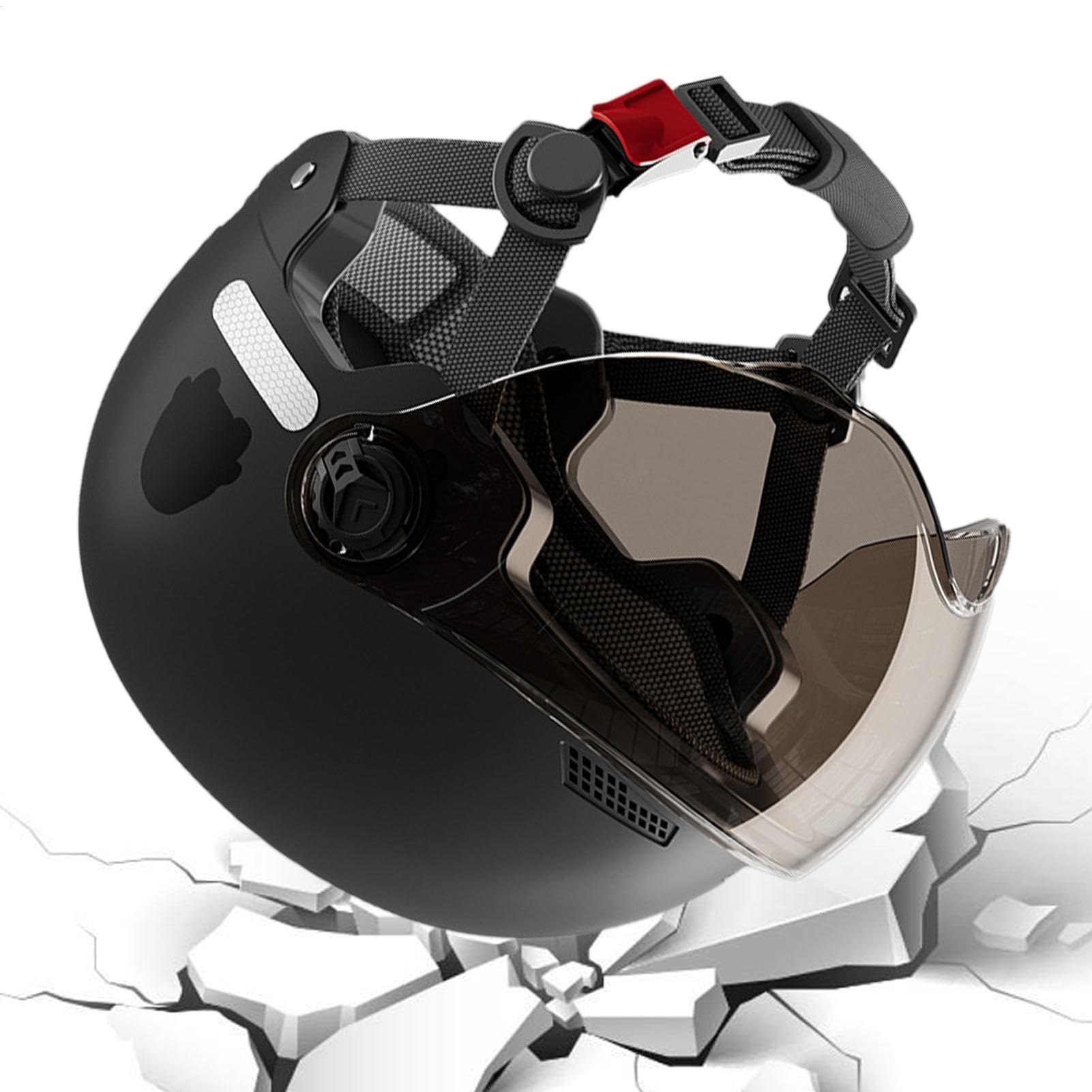 Casco da sci per adulti, casco da bici | Mountain Road – Casco da sci con occhiali protettivi, casco da snowboard per attrezzature da snowboard