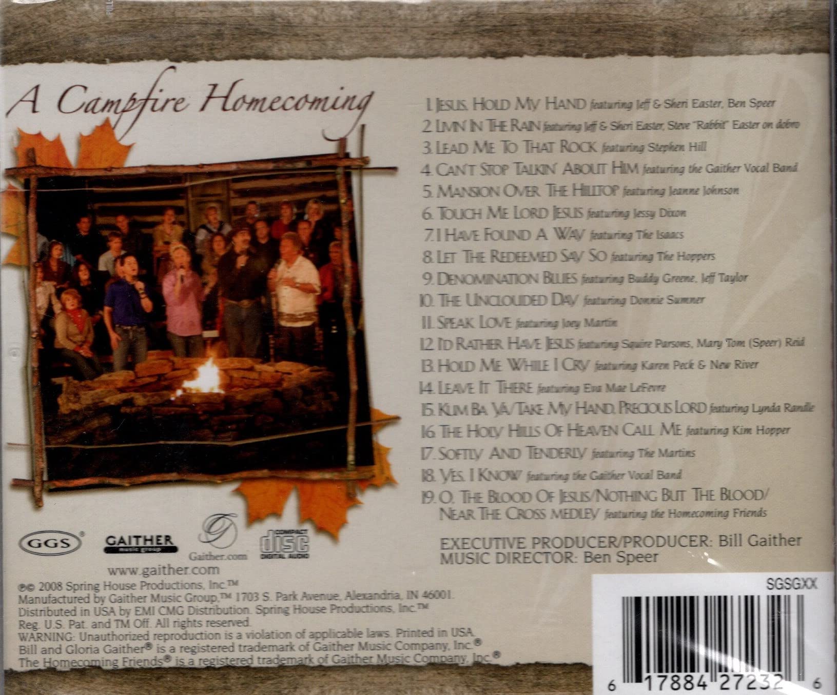 Campfire Homecoming [Audio CD] GAITHER,BILL & GLORIA