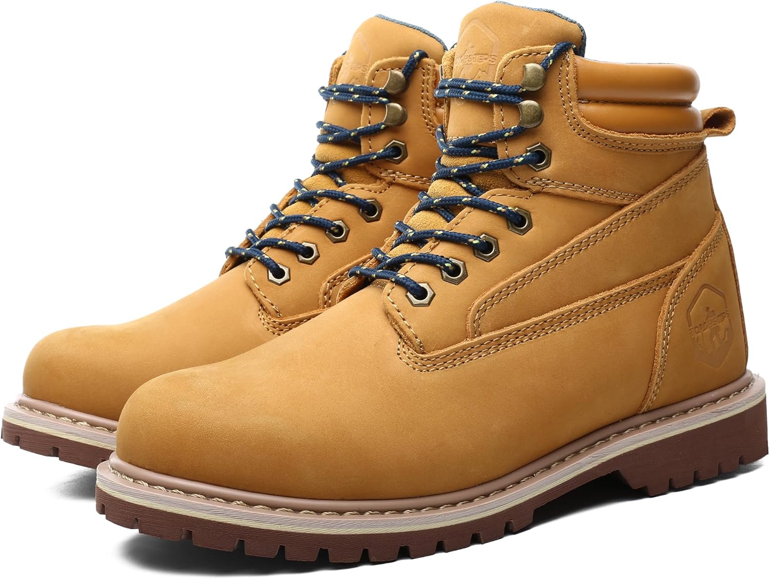 Soft Toe Work Boots for Men 6" Comfort Leather Non Slip Insulated Rubber Safety Durable Industrial & Construction Boots - Image 6