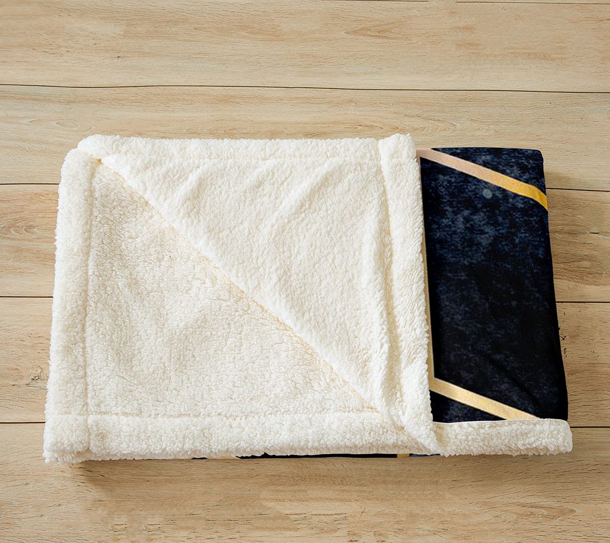 Coperta Sherpa in marmo con motivo geometrico, in pile ombre, coperta in peluche, per ragazzi, ragazze, bambini, blu e argento, per divano letto, 200 x 200 cm