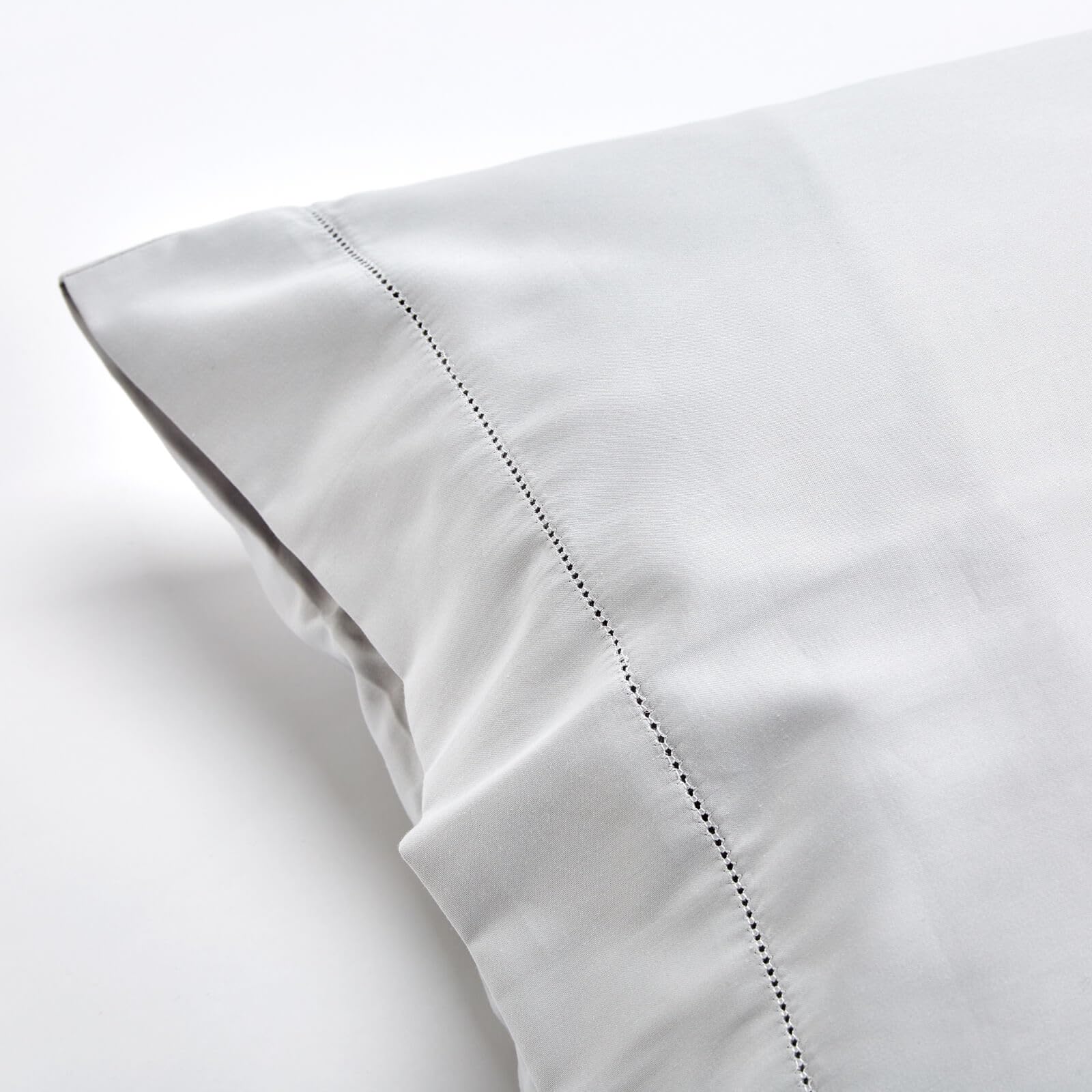Catherine Lansfield Fantasy Sateen Ice Grey Juego de Sábanas Cama 150-240x280 + 2 Almohadas 50x85