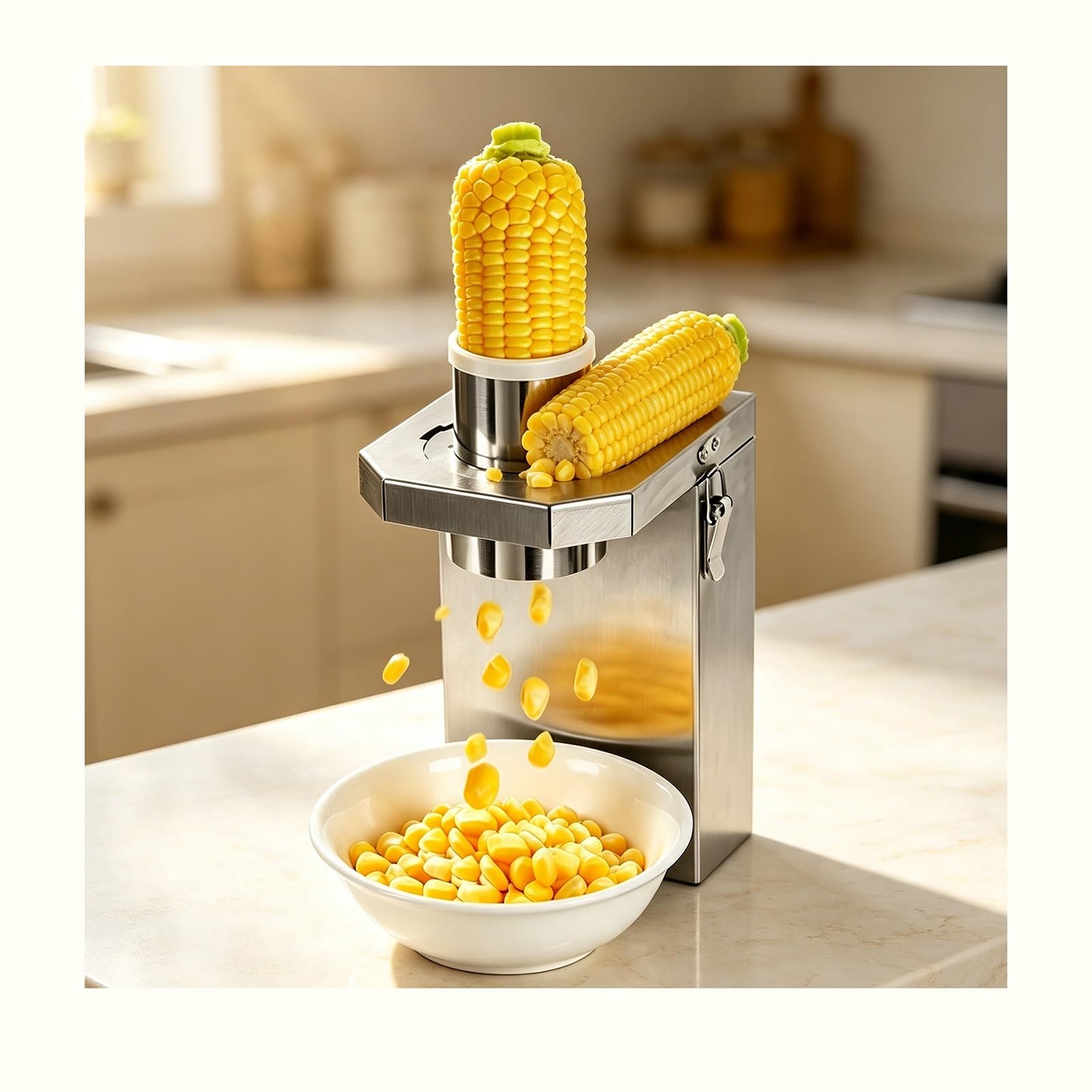 Trebbiatrice Elettrica Per Mais In Acciaio Inossidabile, Sgranatrice Automatica Per Pannocchie Di Mais Per Cucine Domestiche E Commerciali, Sgranatrice Per Mais Fresco E Cotto