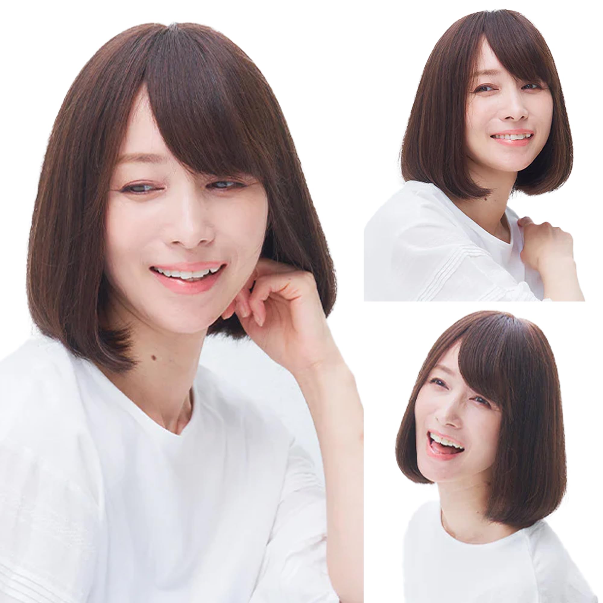 Amazon.co.jp: Linea-Storia(リネアストリア) 人毛MIX ウィッグ フル 