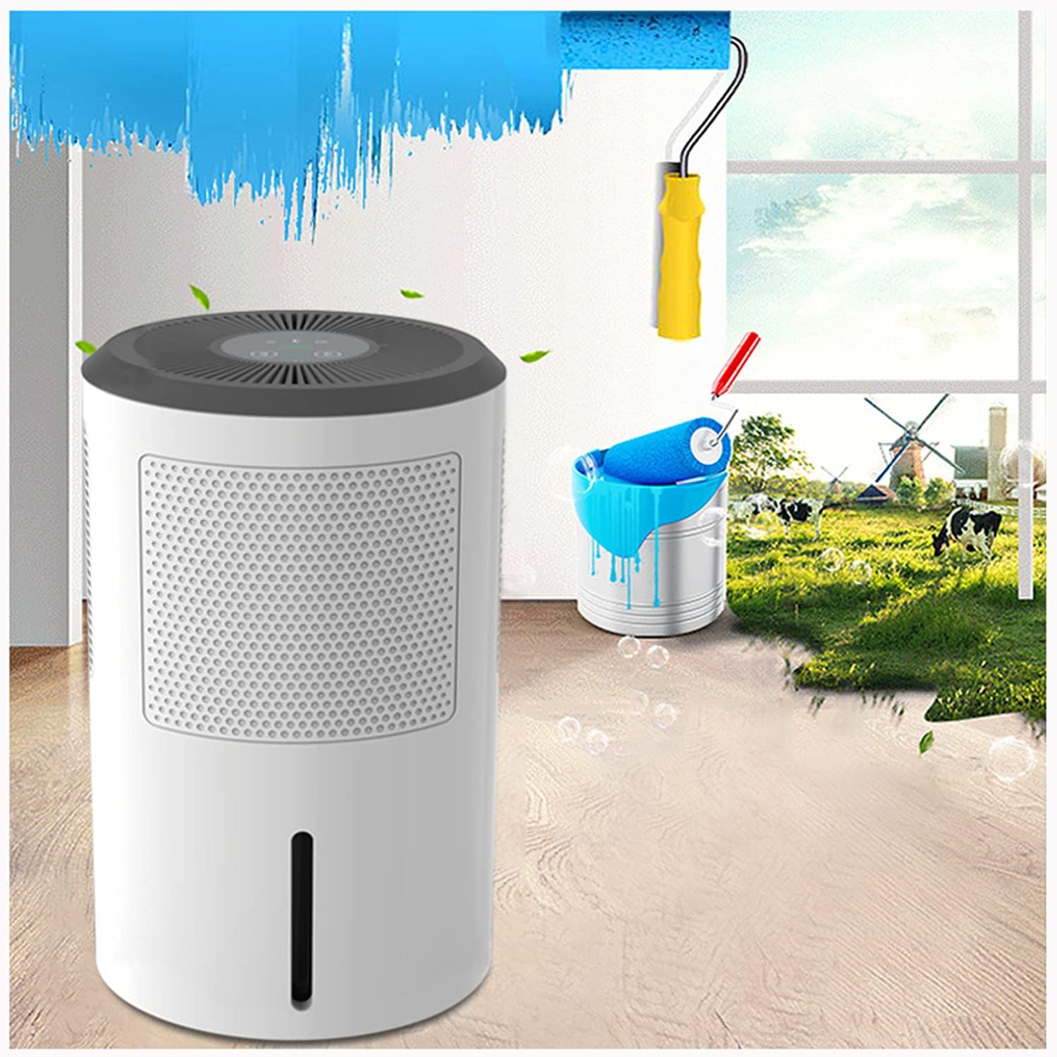 小型 静音 除湿機 大容量水タンク 衣類乾燥機 強力除湿 梅雨対策 カビ防止 部屋干し 省エネ コンパクト 持ち運びが簡単 省エネ ワンタッチ操作 B096xlmtx7 Ffw 除湿機