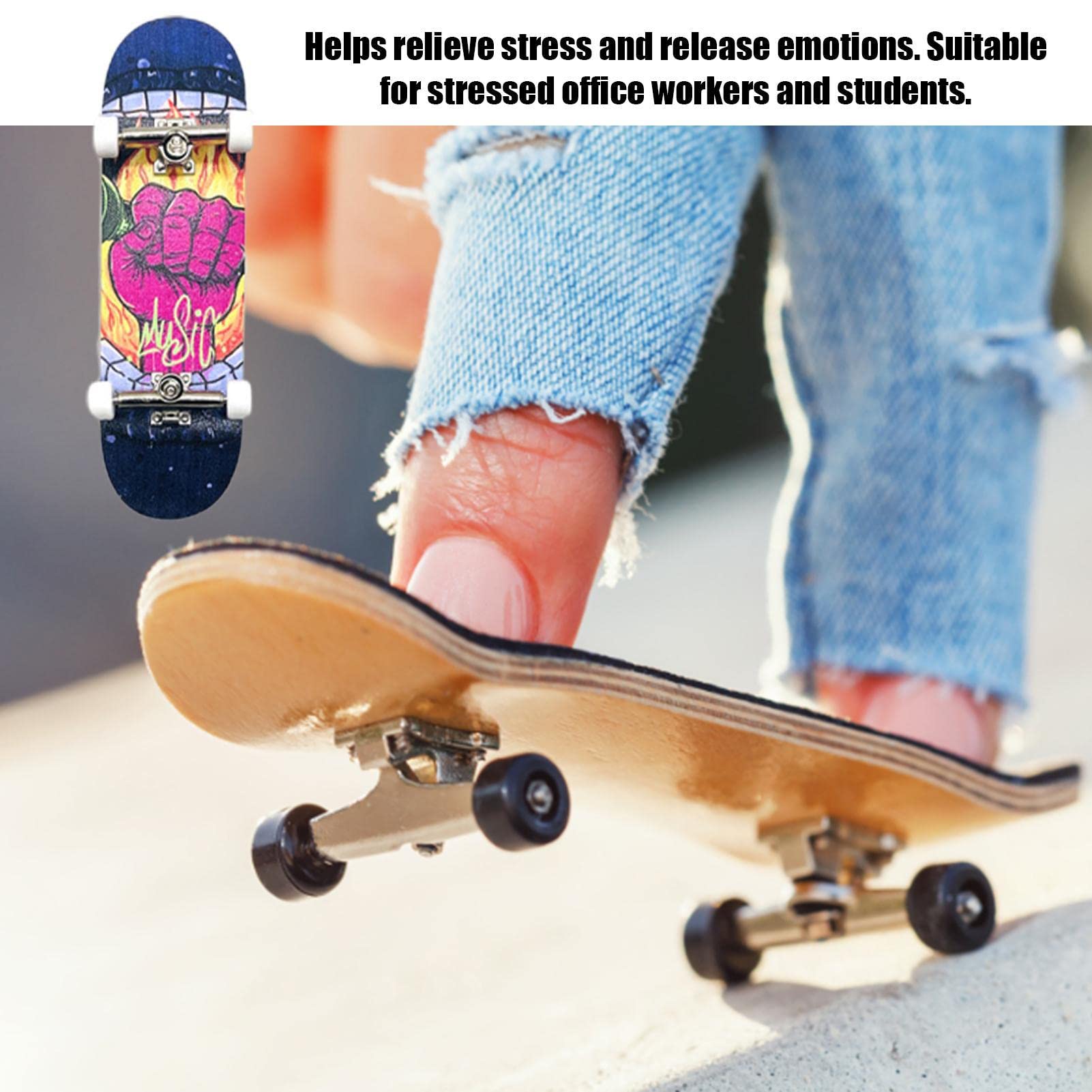 1PCS Mini Skateboards Finger Skate Fingerboard Toy... - Vicedeal