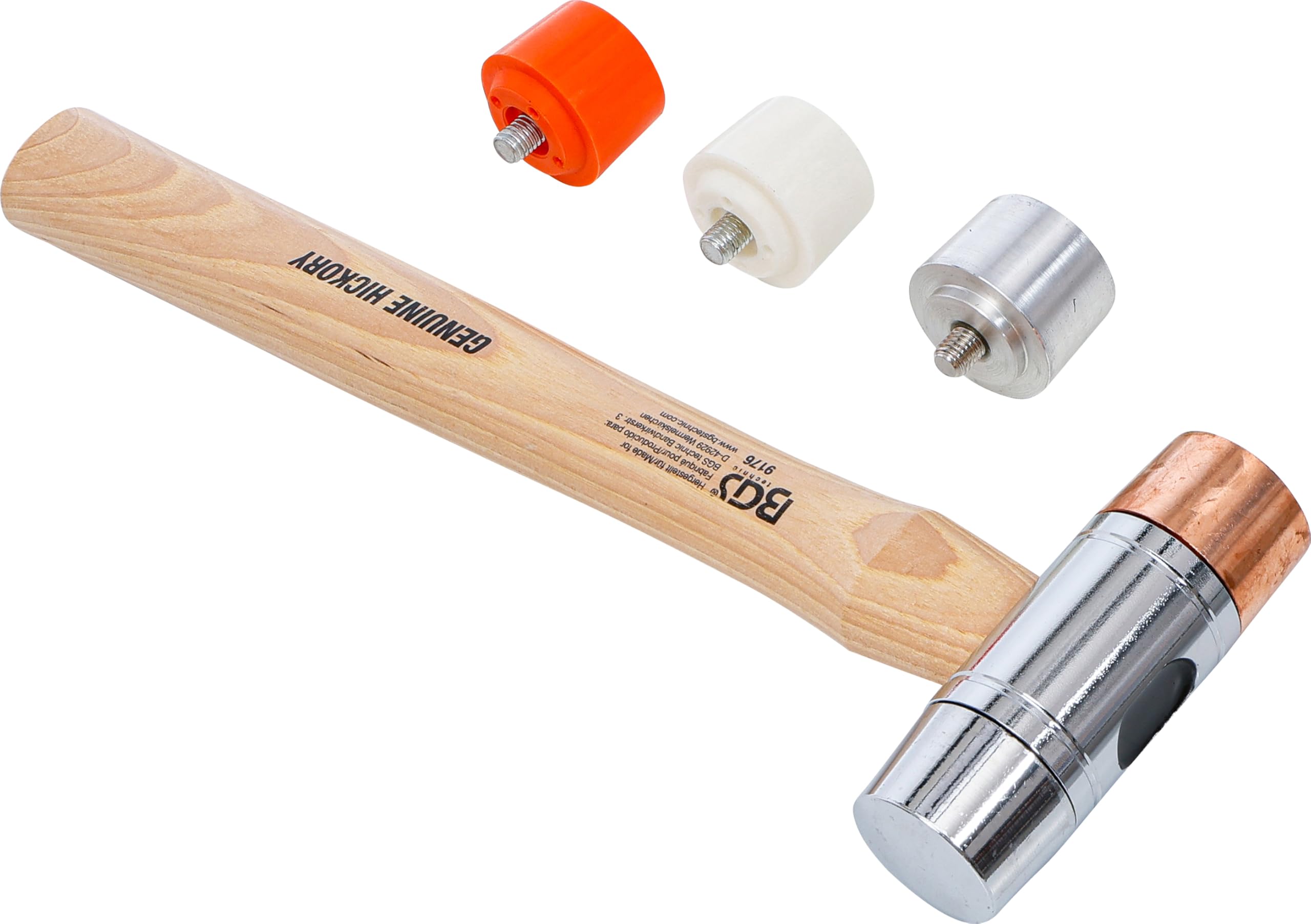 BGS 9176 | Maillet avec tête interchangeable | manche Hickory | Ø 35 mm