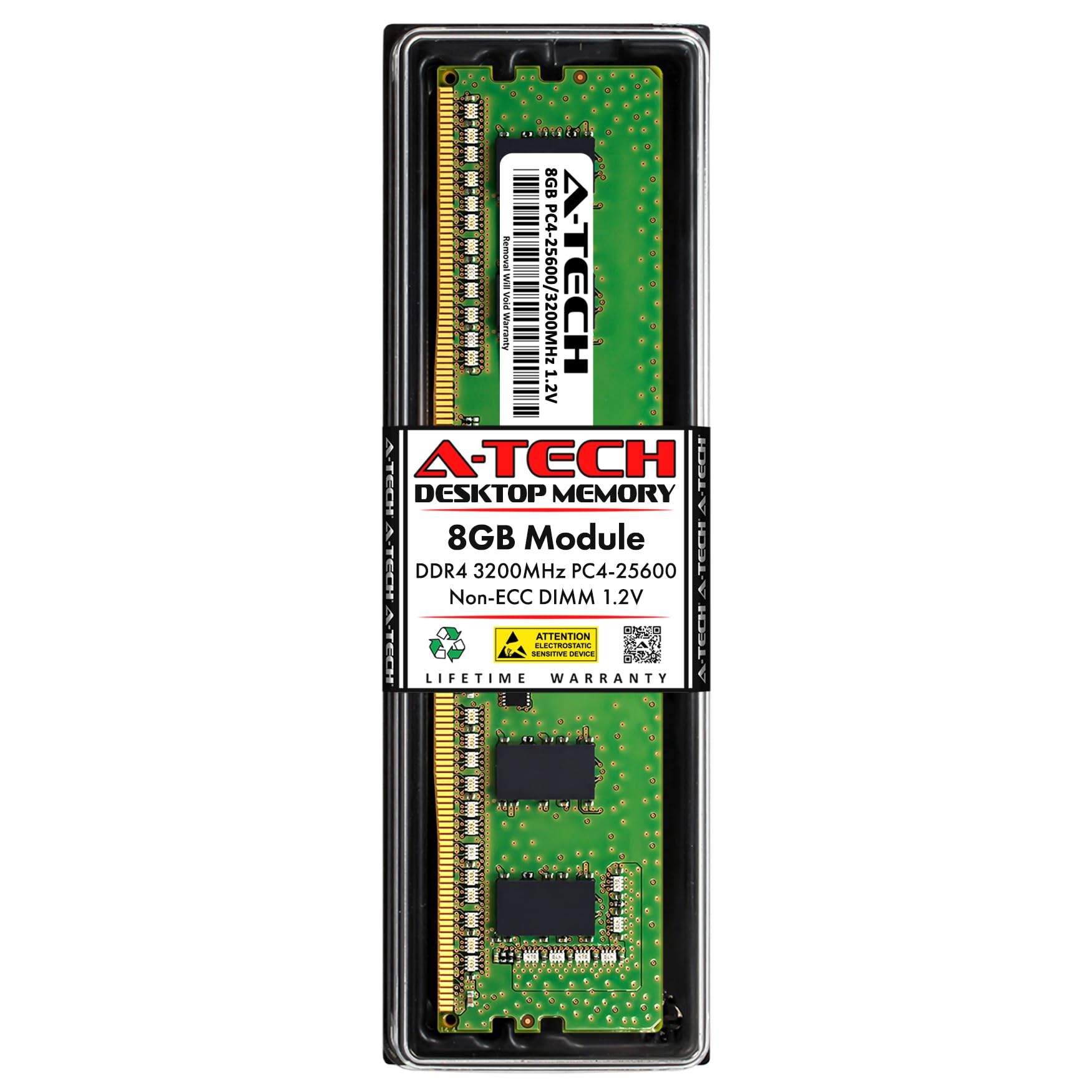 A-Tech 8GB RAM for Acer Predator Orion 3000 PO3-640, PO3-640G, PO3-630, PO3-630G Gaming Desktop PC | DDR4 3200MHz PC4-25600 DIMM 1.2V 288-Pin Non-ECC