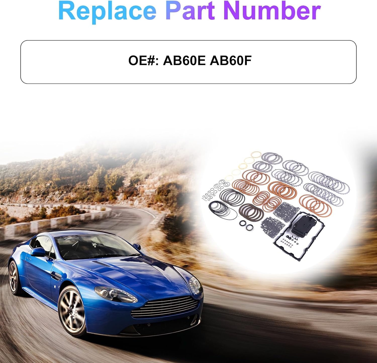 AB60E AB60F Transmission Master Rebuild Kit w/Oil Filter Fits for Toyota Sequoia 08-11/ Tundra 07-11 5.7L V8 Replace OE AB60E AB60F