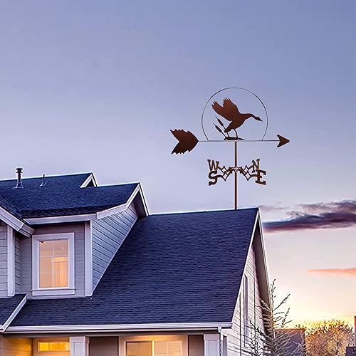 Miniatura 9 de Veleta meteorológica, veletas meteorológicas, herramientas de medición de acero inoxidable, campana, jardines al aire libre, casas de arte de