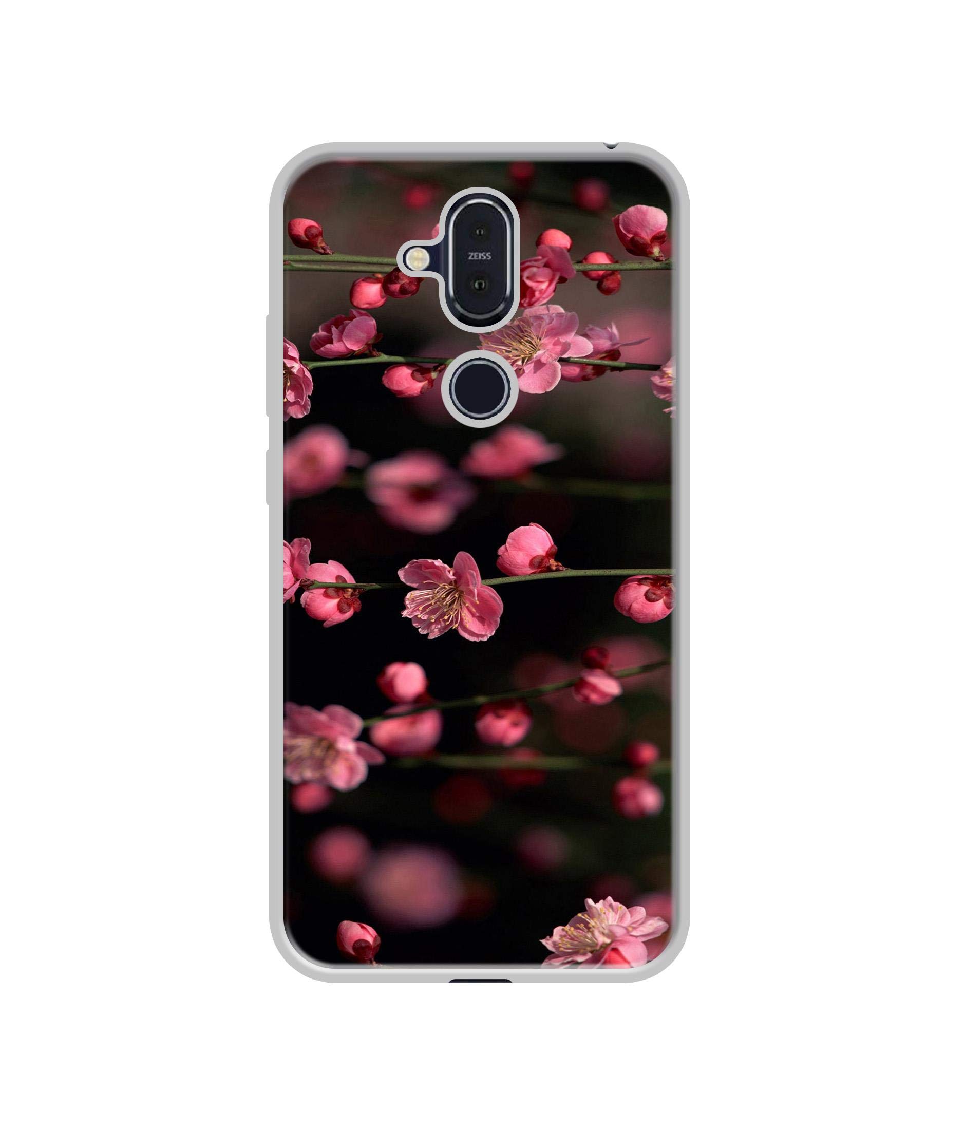 Amazon Brand - Solimo Designer Pink Flowers UV Printed Soft Back Case Mobile Cover for Nokia 8.1 (B0854D54Y6) Amazon Price History, Amazon Price Tracker