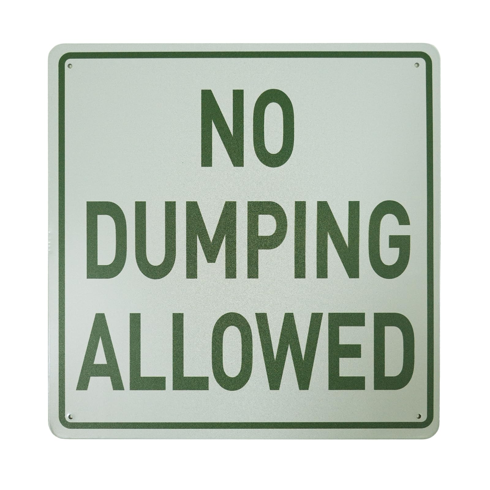 12" x 12" No Dumping Allowed Hwy Sign