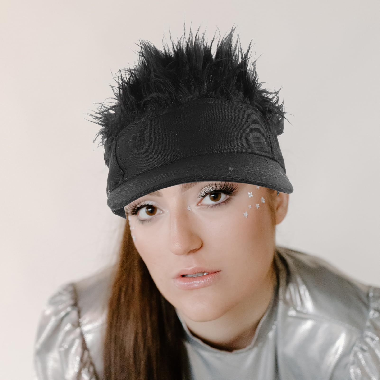 TOVINANNA Men's Baseball Cap Satin Ballcap Wig Hat Stylish Cap for Women Peak Hat for Cosplay Supplies