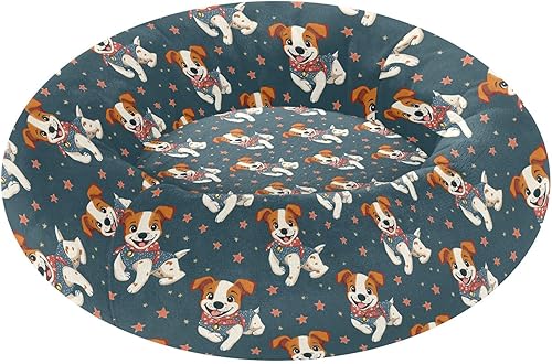 KLL Cartoon Animal Dog Pet Calming Anti Anxiety Pet Cat Bed fluffier Dog Pillow Bed for Small Size Pets Sleeping cama elevada para Perros Grandes