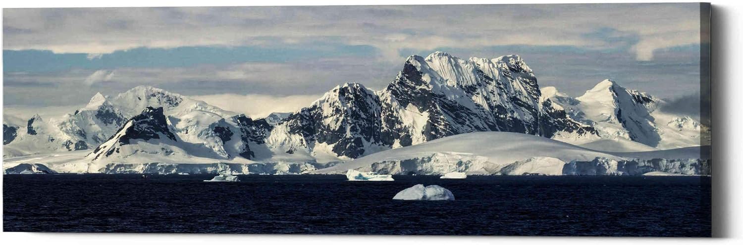 Epic Graffiti 'Frigid Coastline,' Canvas Wall Art, 12"x36"
