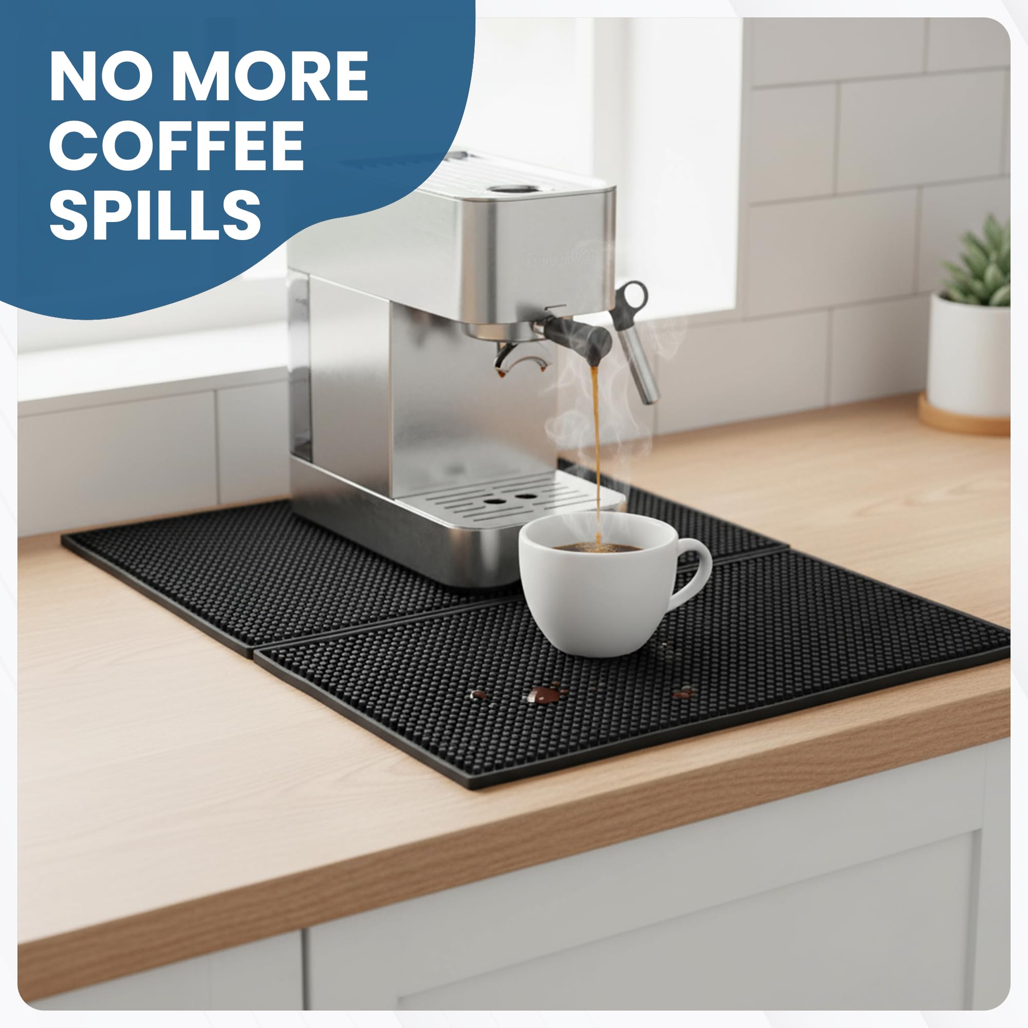 Axieso Rubber Bar Mats for Countertop 18 x 12 in - 2 Pack Non-Slip Mats — Amazon image 3