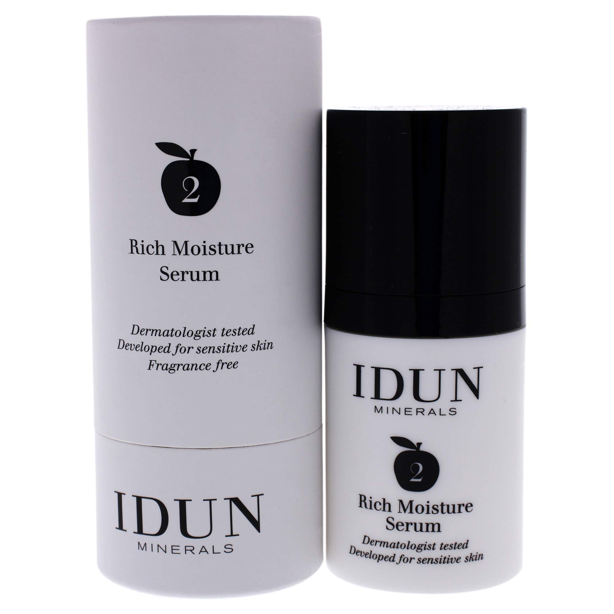IDUN Minerals Rich Moisture Serum - Hydration Boost, Reduces Sensitivity, Dullness & Fine Lines - Hyaluronic Acid & Niacinamide (Vitamin B3) - 100% Vegan, Glycerin/PCA, Dermatologist Tested - 1.01 oz