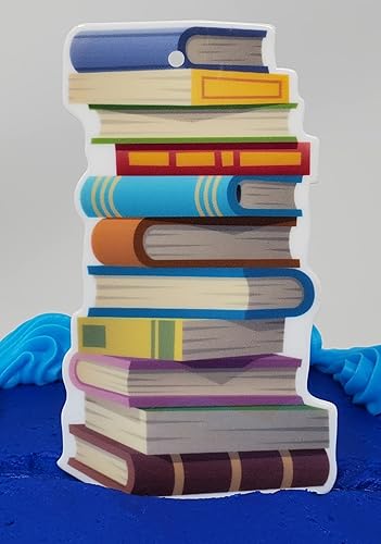 Miniatura 3 de Bookworm Book Lover - Juego de decoración para pastel de cumpleaños (diseño único)