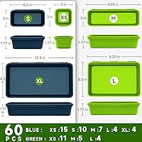 Vista 2 de Organizador de Caja de Herramientas con Bandeja, Organizador de Cajones de Escritorio para Caja de Herramientas, Bandeja para Caja de Herramientas