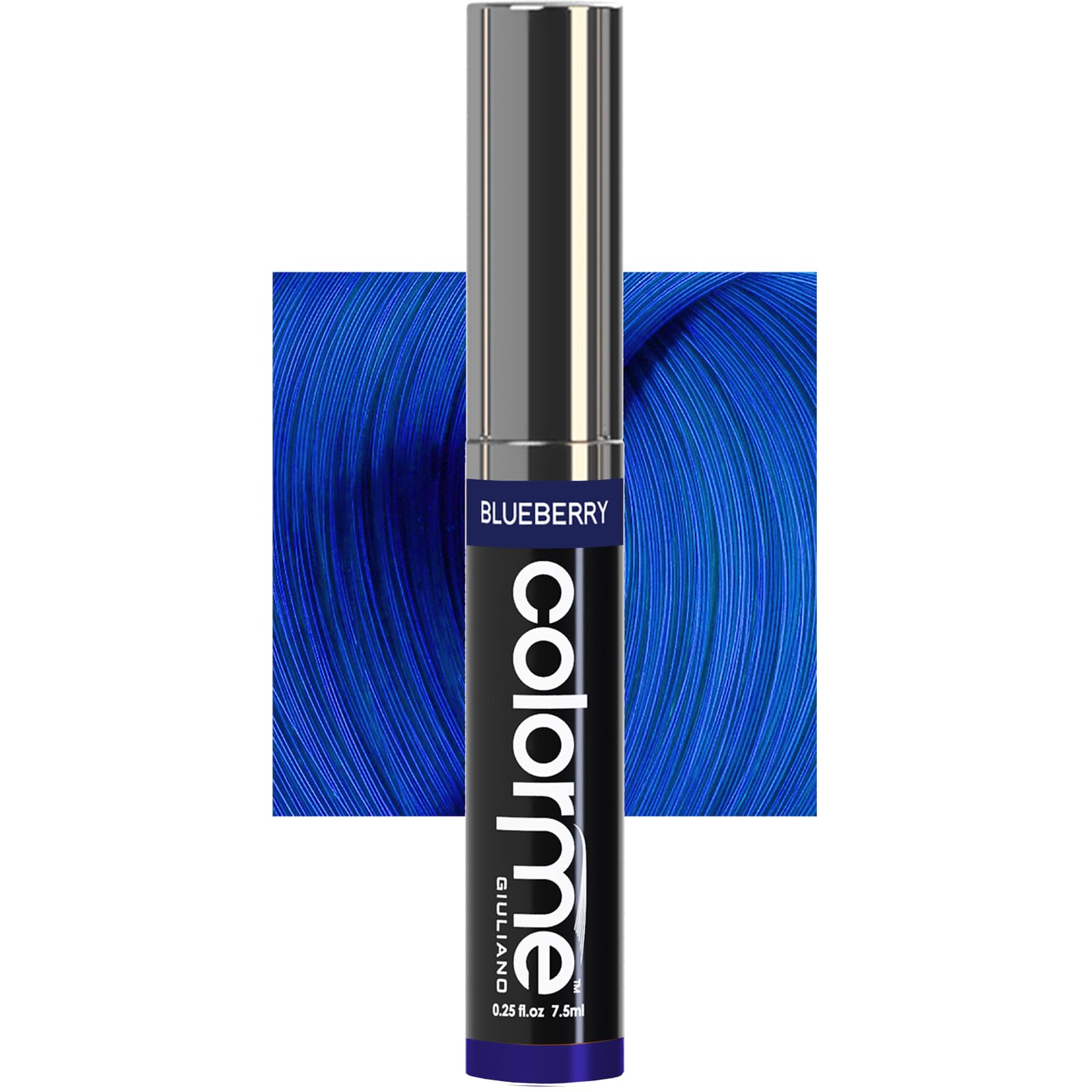 Colorme Root Touch Up Temporary Hair Mascara to color and Blend Semi Permanent Dye regrowth. Washes Out (BLUEBERRY)