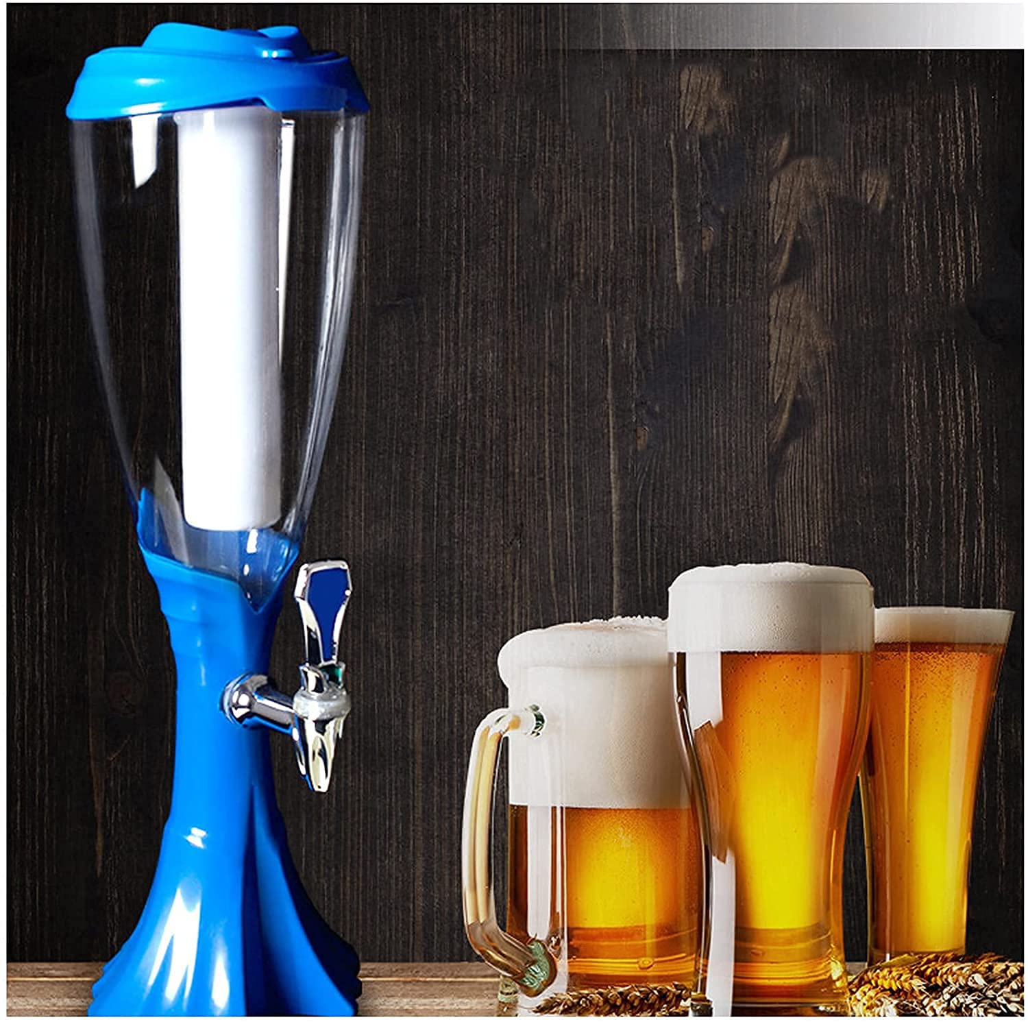 MU Bierturm, Bierfass Spender Für Home Party Bar Draft Bierpumpe/Bier Tap Weinset,1,5L.