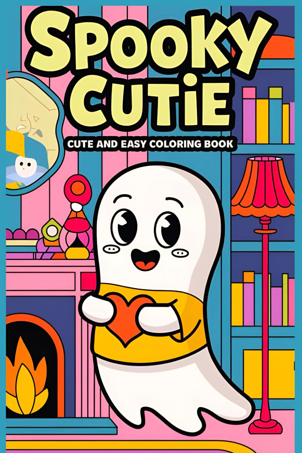 Spooky Cutie: Coloring Book for Adults and Teens Featuring Adorable Creepy Creatures in Cozy Hygge Moments for Relaxation