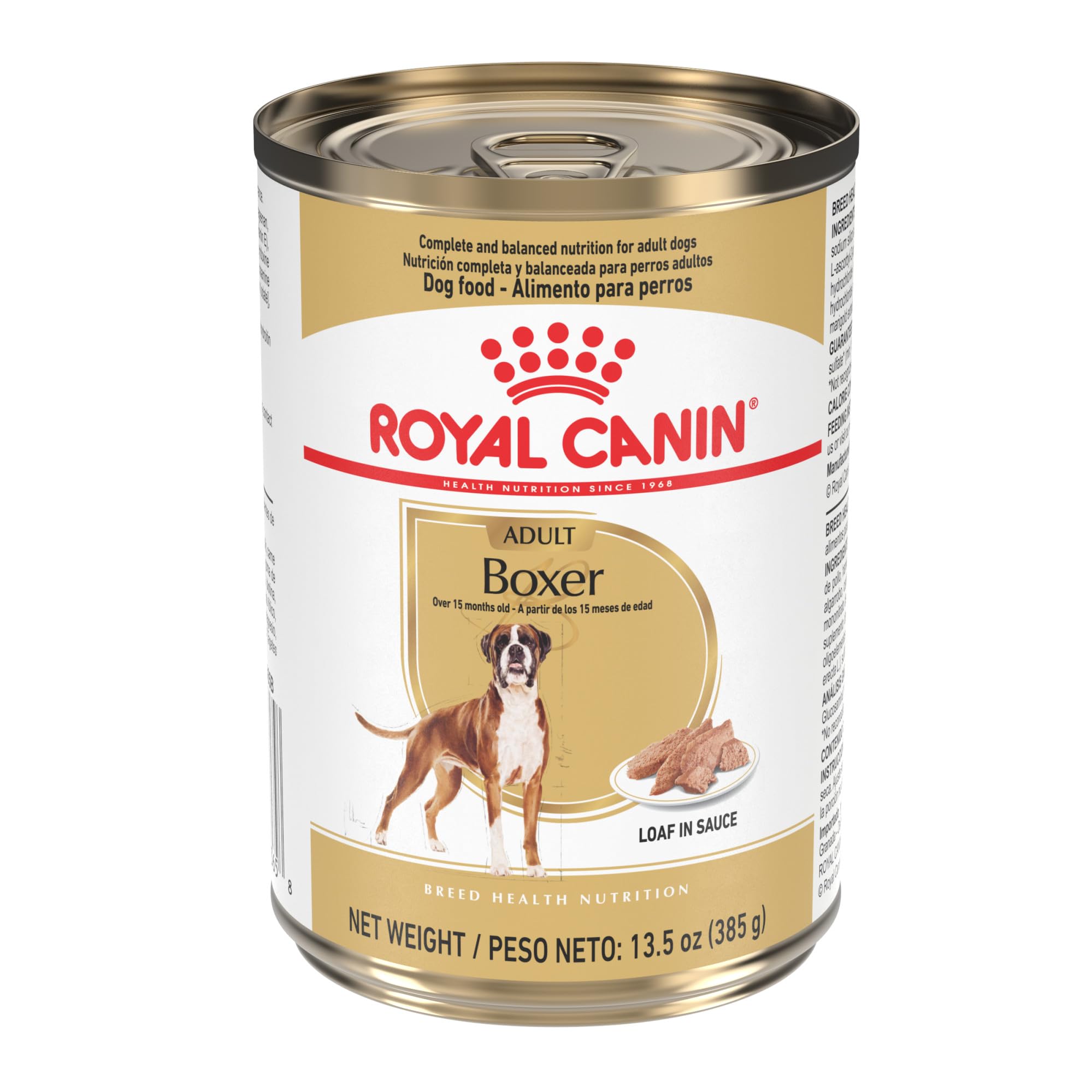 Royal CaninBreed Health Nutrition Boxer Adult Loaf in Sauce Dog Food, 13.5 oz (Pack of 12)