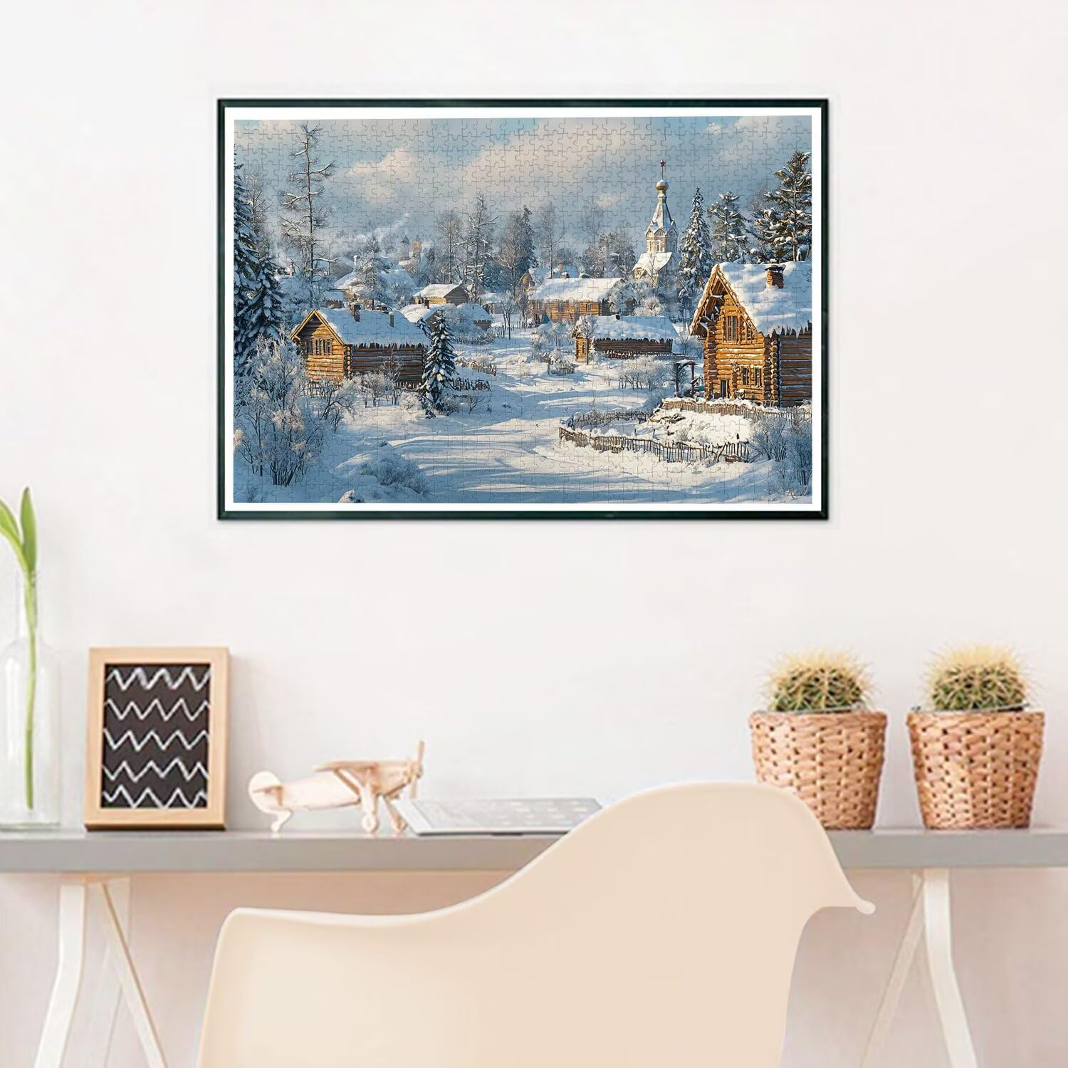 Puzzle 3000 Teile, Kleine Stadt Puzzle 3000 Teile Erwachsene, Holzpuzzle Erwachsene, EIN Herausforderndes Rätsel, Puzzlespiele für Die Ganze Familie, Holzpuzzle für Deko Wohnzimmer, Geschenke, Y-94