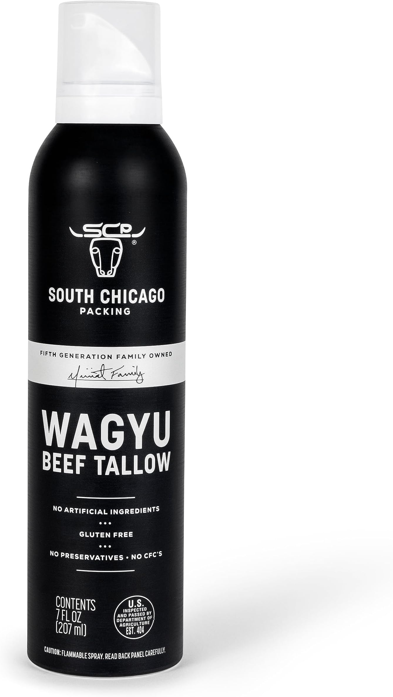 - South Chicago Packing Wagyu Beef Tallow Spray, 7 Fl Oz – Umami-Rich Nonstick Cooking Oil for Sautéing, Grilling & Stir-Frying