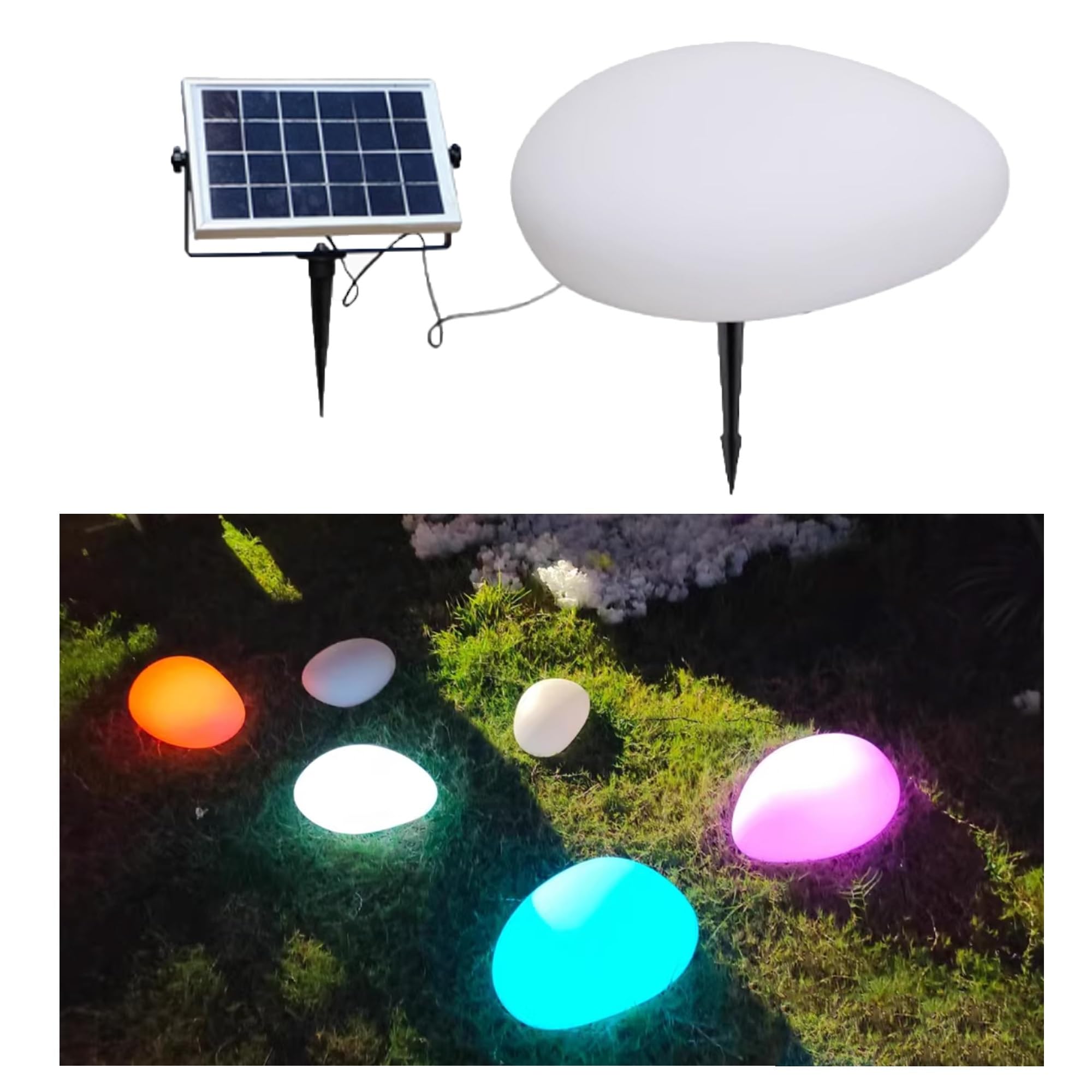 Luci solari per esterni, Lampade da esterno giardino luci per segnavia per portici anteriori, decorazioni per giardini, cortili, patio, vialetti, decorazioni per interni(40x30x16cm)
