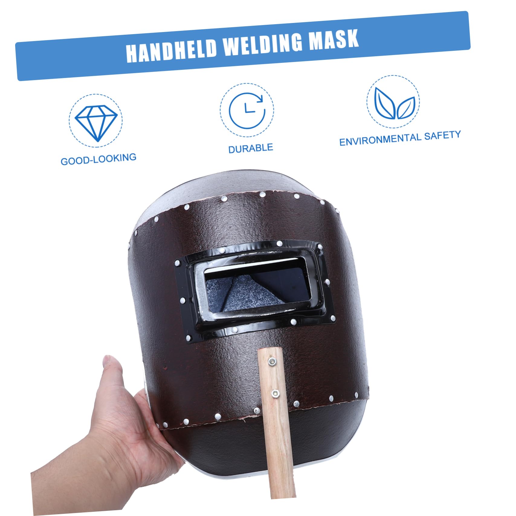 WOONEKY 2 Maschere Di Saldatura Portatili Con Materiali Ad Alta Resistenza Maschera Di Saldatura Riutilizzabile Casco Di Saldatura Con Blocco Automatico