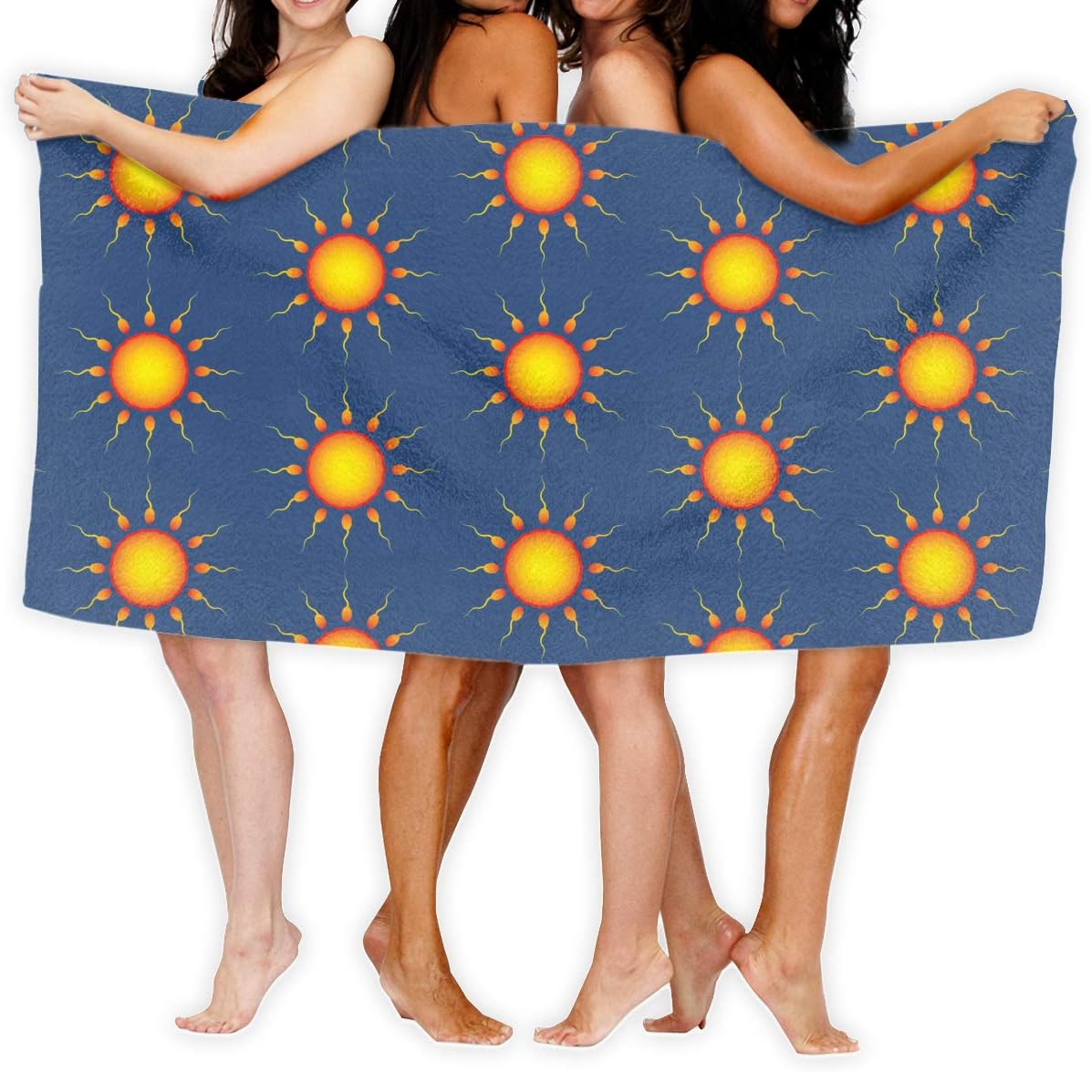 Sperm and Ovum Sun Bath Towels Ultra Soft Oversized Extra