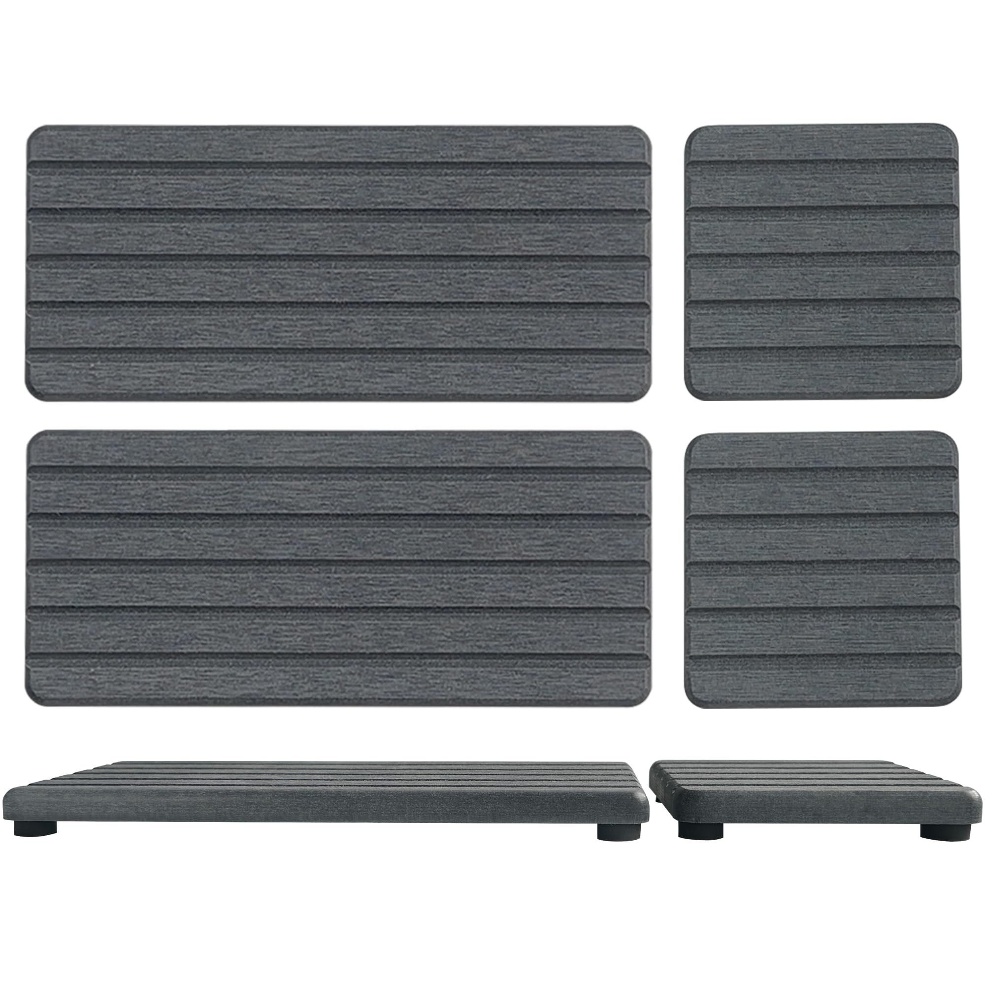 Supports en diatomite absorbant l'eau NiuYichee : lot de 4 pour la salle de bain et les savons