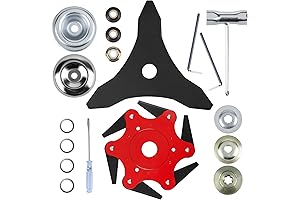 Steel Trimmer Head with 6 Blades & Brush Cutter Blade