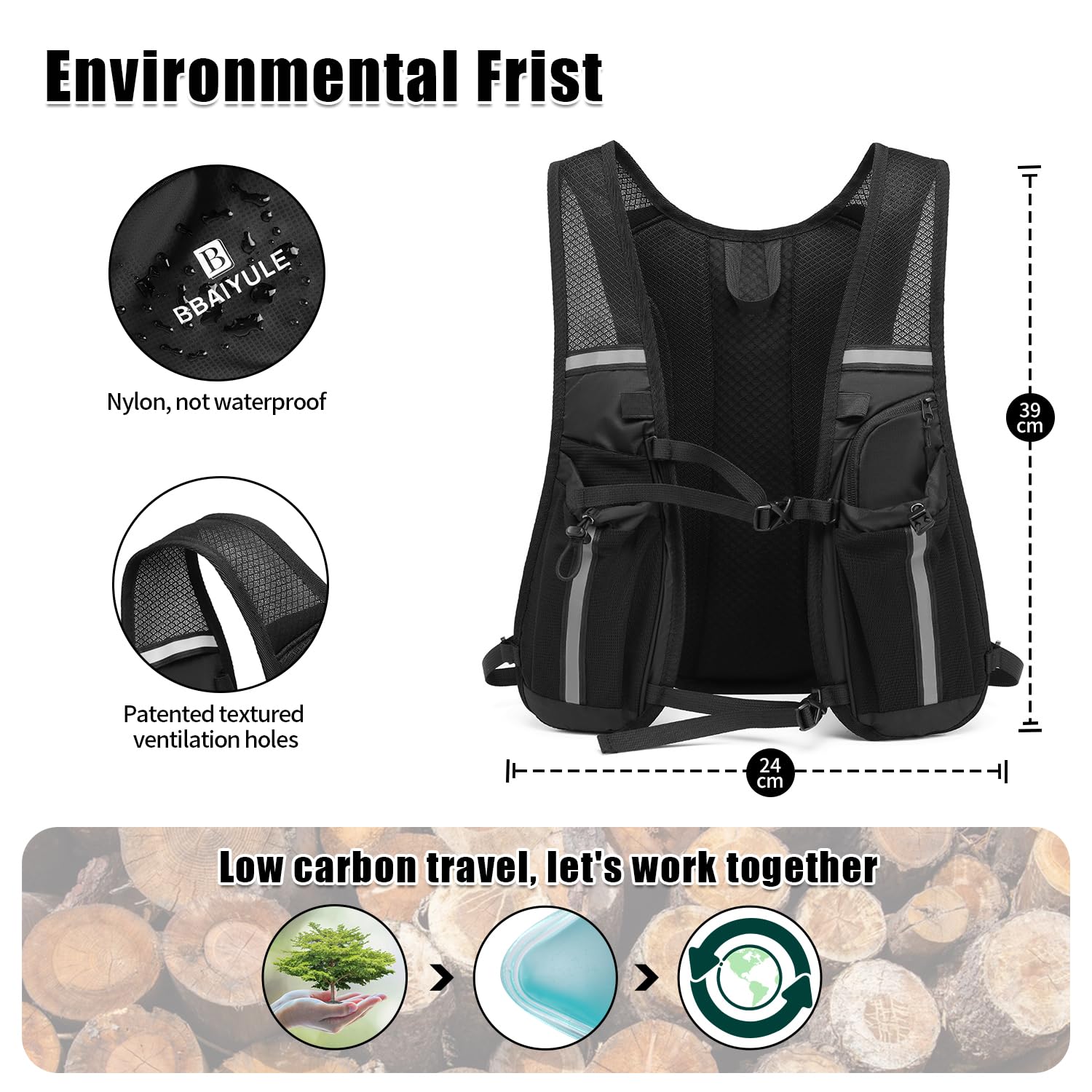 BBAIYULE Running Vest Hydration Backpack - Image 4